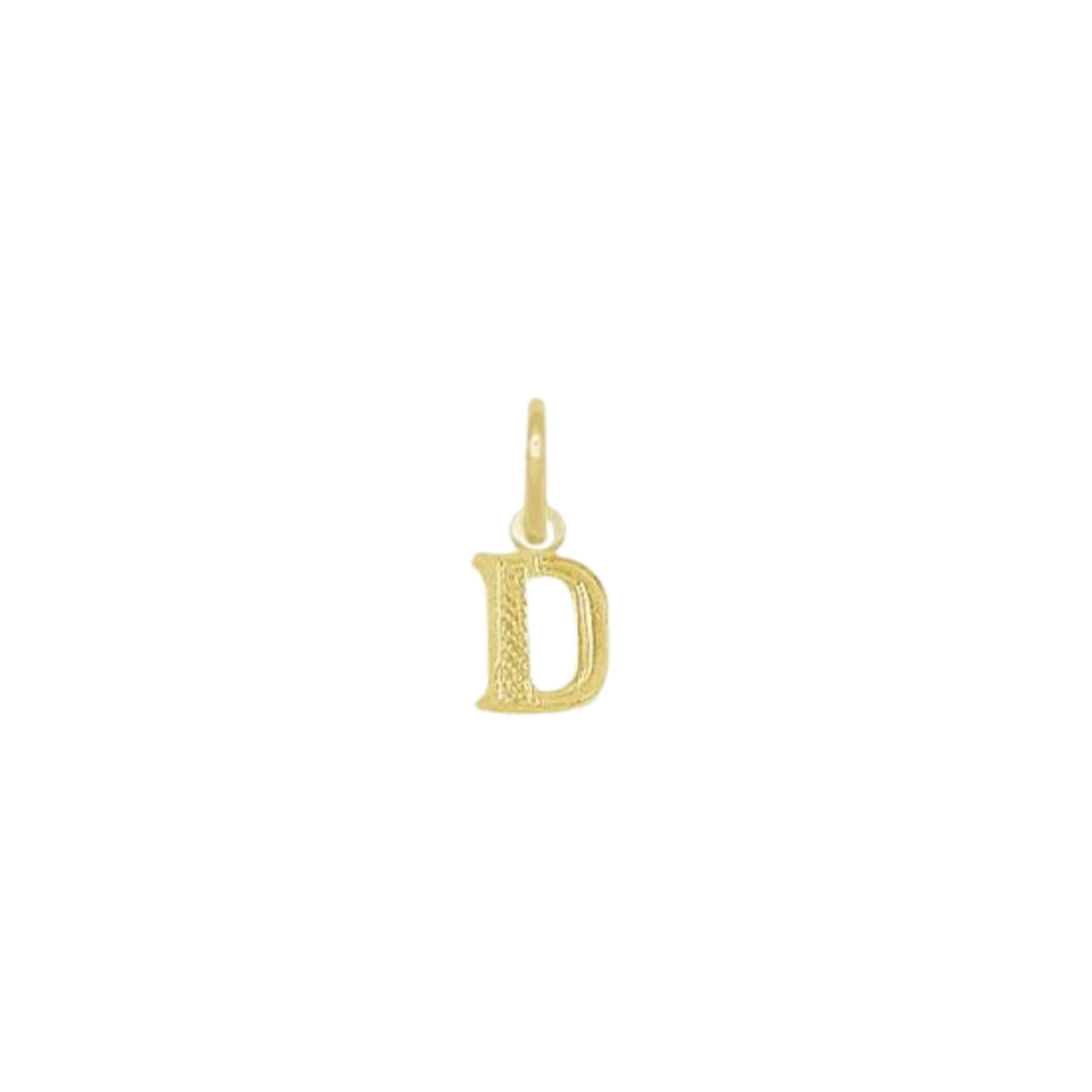 Pendentif de Lettre Plaqué Or