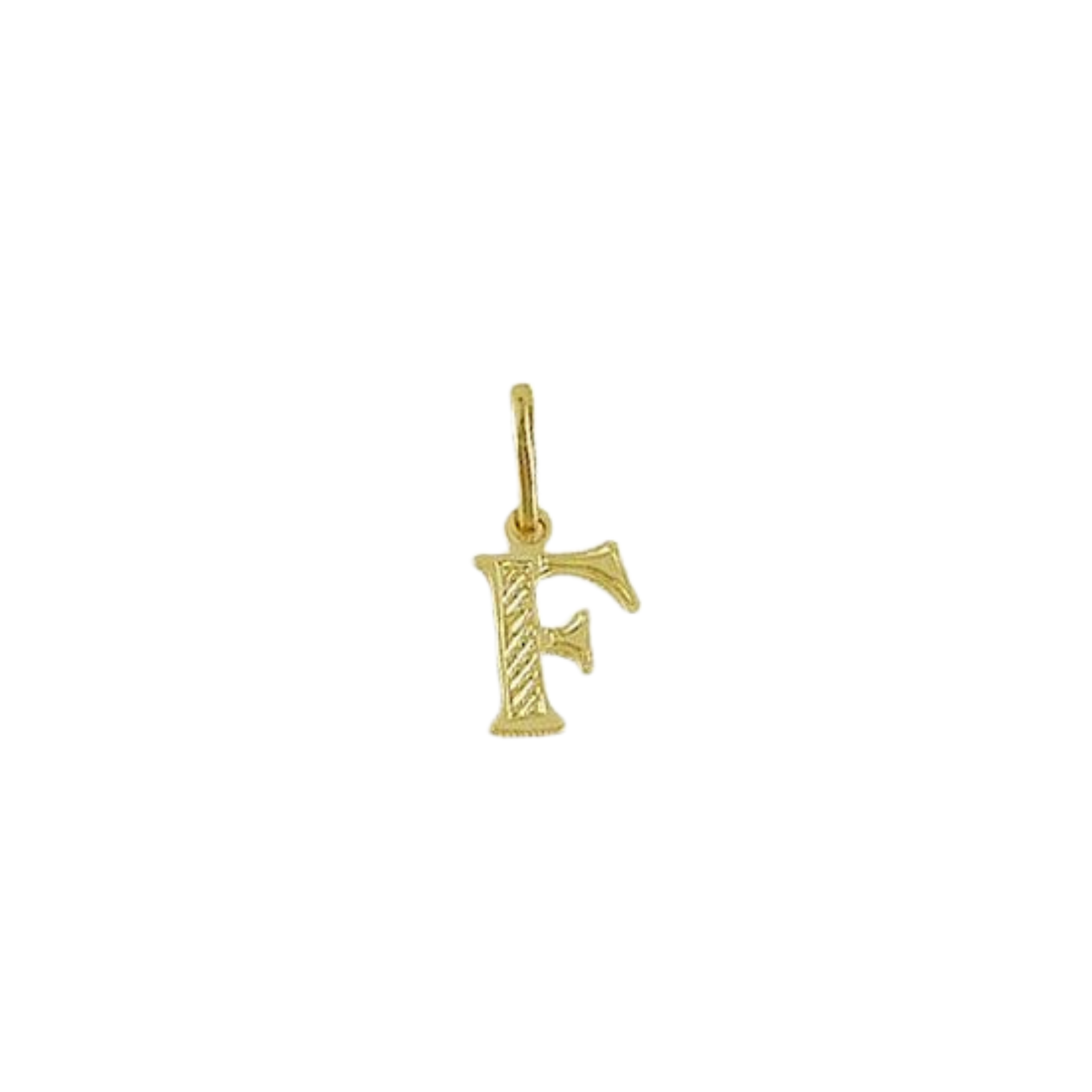 Pendentif de Lettre Plaqué Or