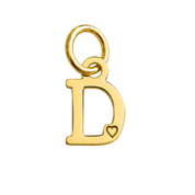 Buchstabenanhänger Vergoldet