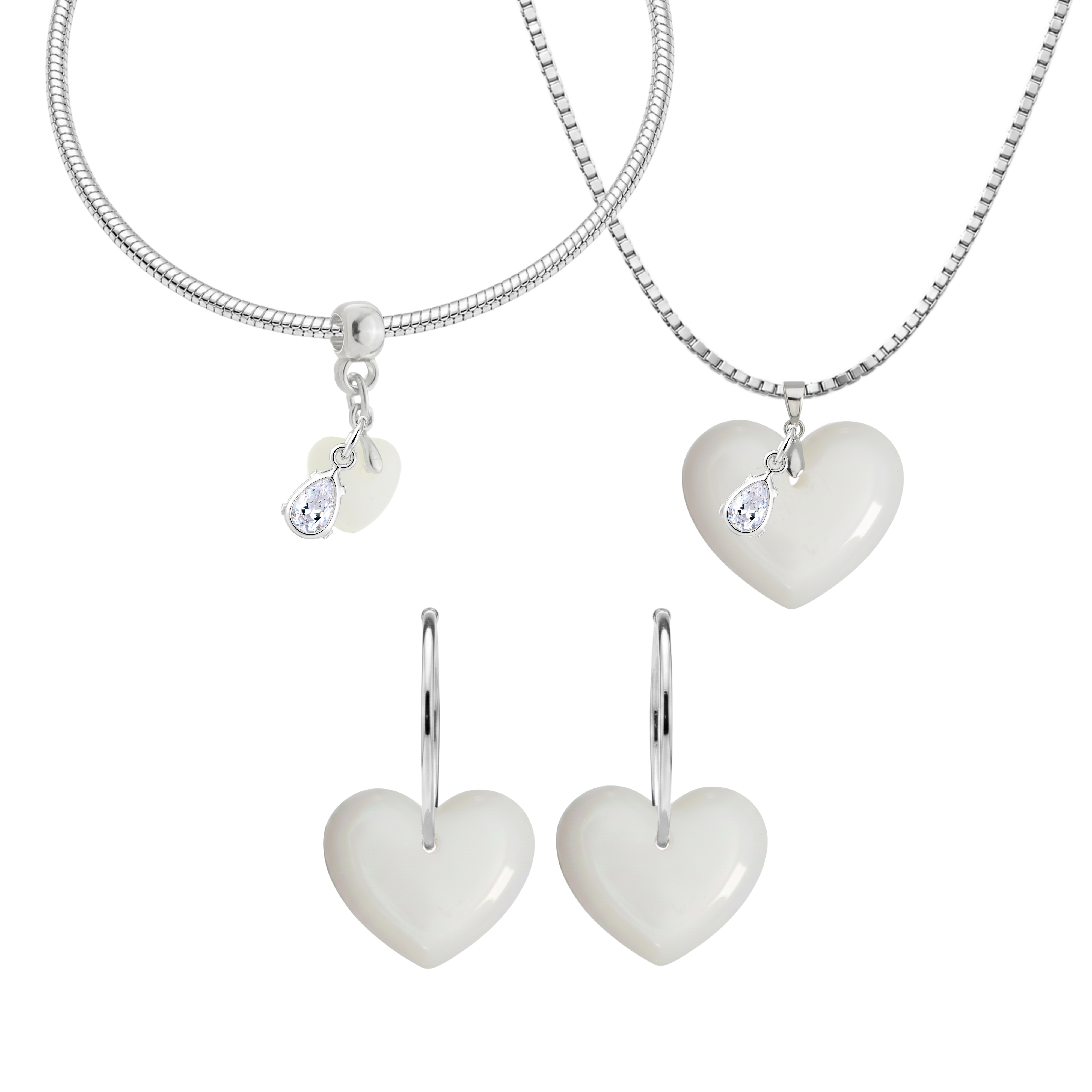 Corazón Gordito con Gota de Circonita