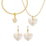 Chubby Heart with Gold Leaf