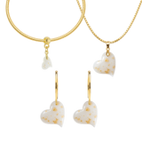 Twisted Heart with Gold Leaf