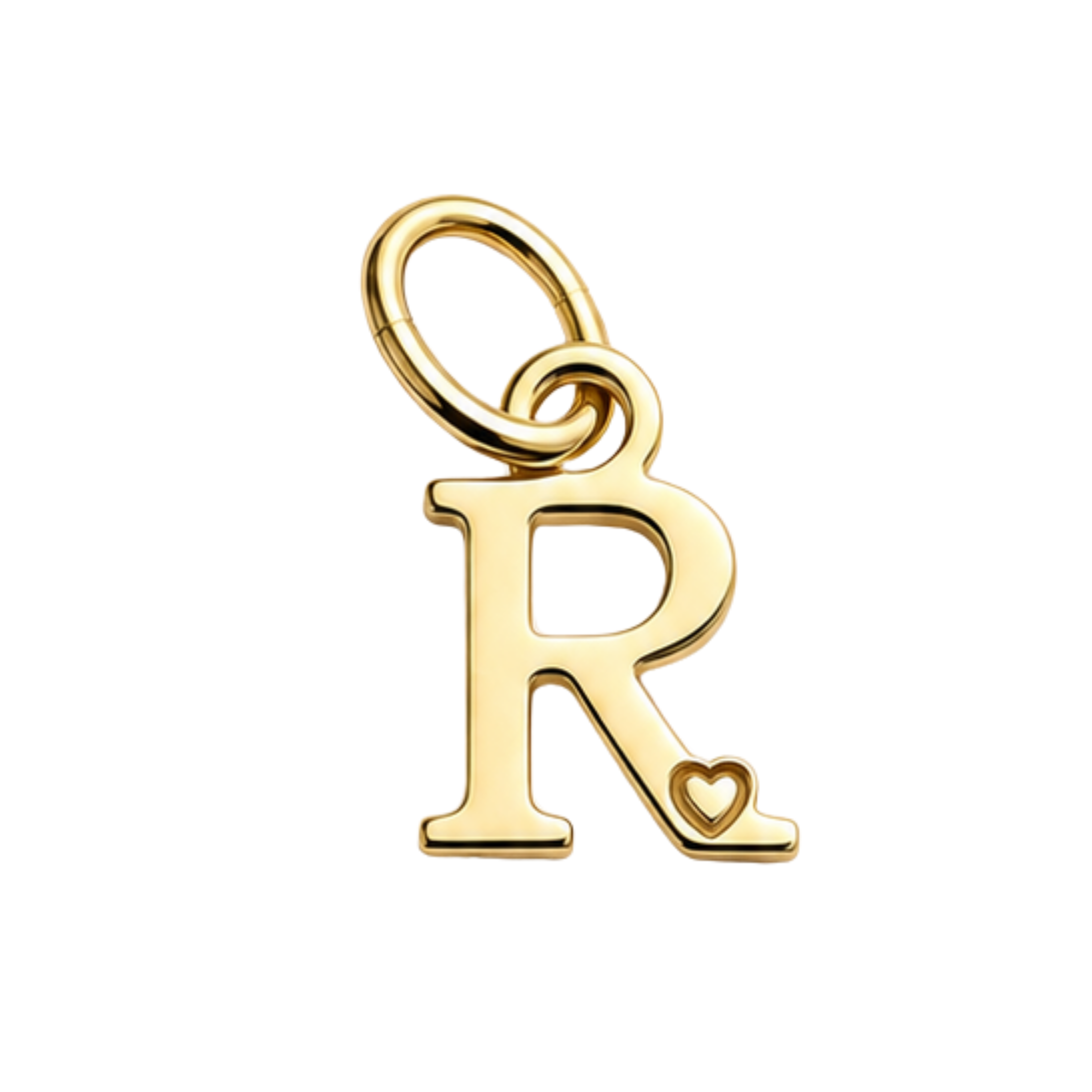 Pendentif de Lettre Plaqué Or