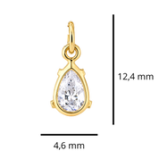 Mini Estrela com Gota Zircônia