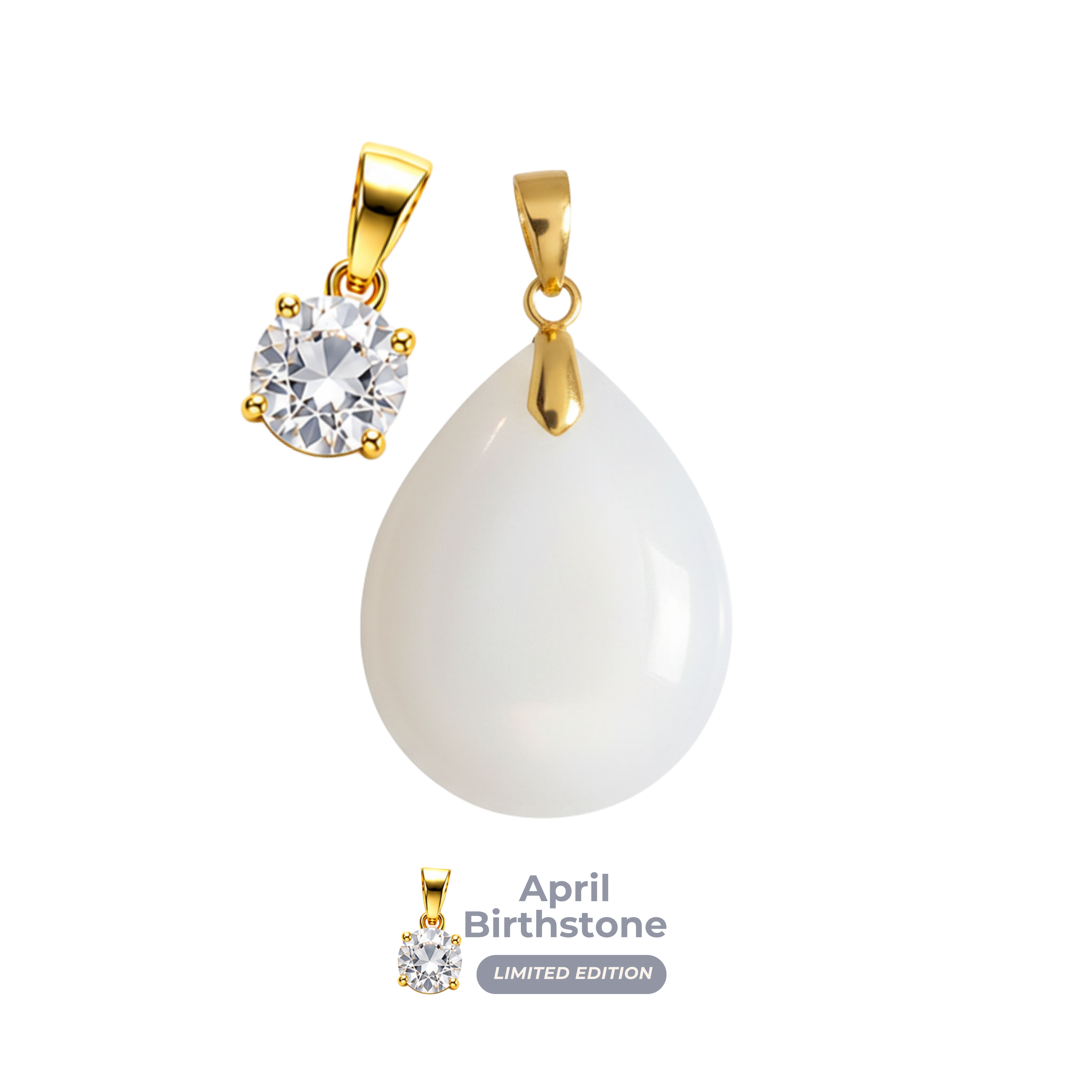 Chubby Mini Drop Birthstone Pendant