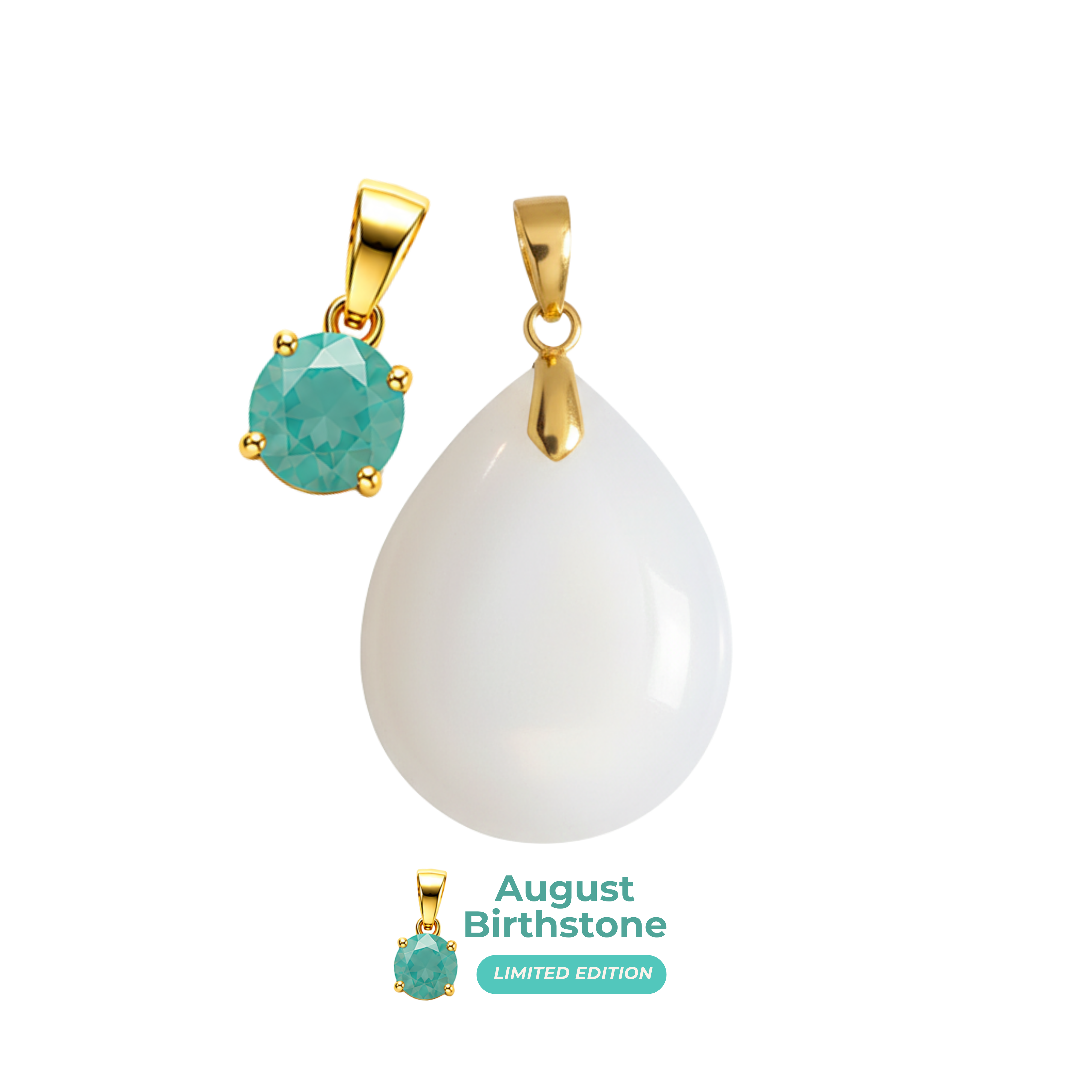 Chubby Mini Drop Birthstone Pendant