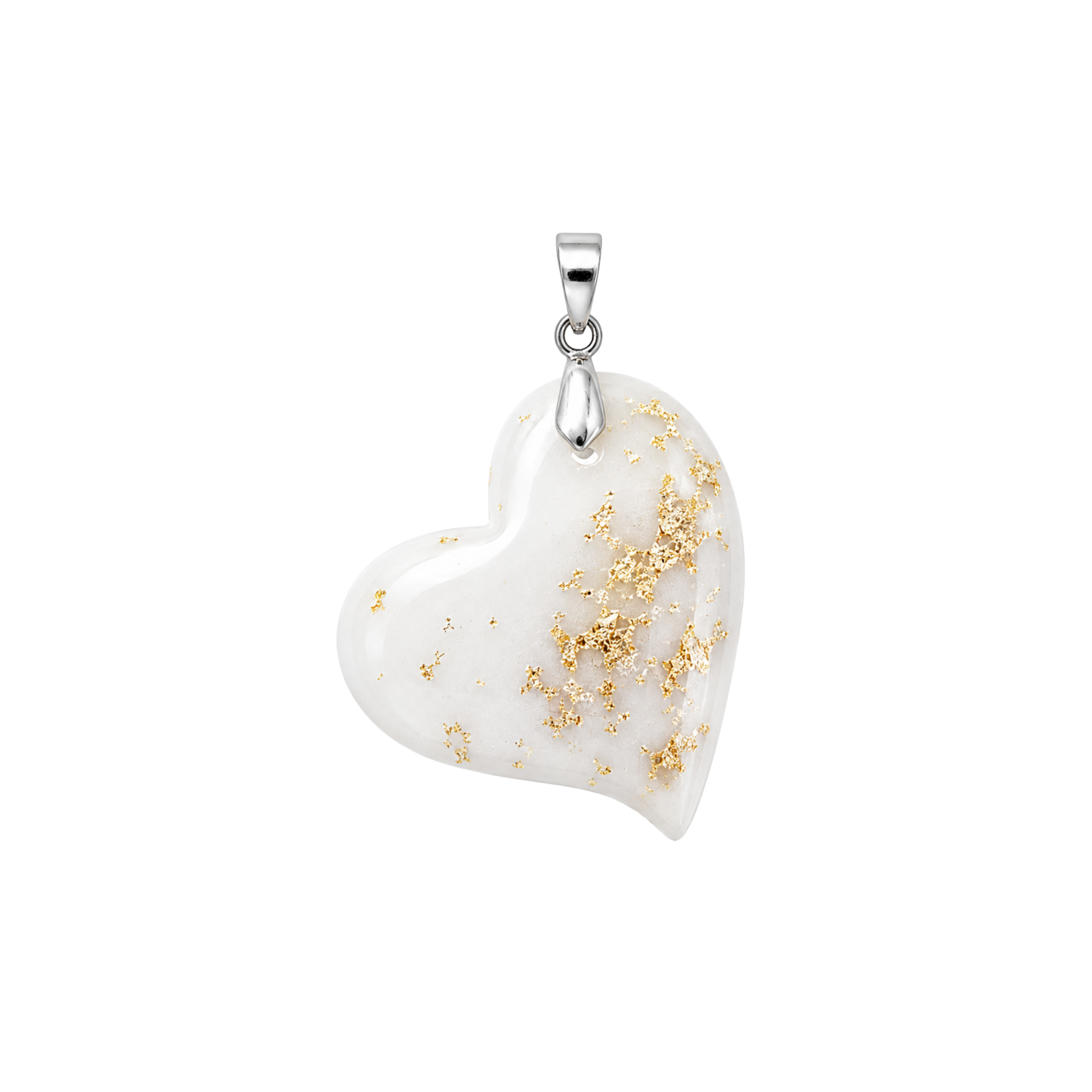 Twisted Heart with Gold Leaf