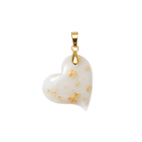 Twisted Heart with Gold Leaf