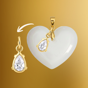 Pingente Adicional com Gota Zircônia