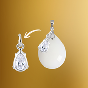 Pingente Adicional com Gota Zircônia