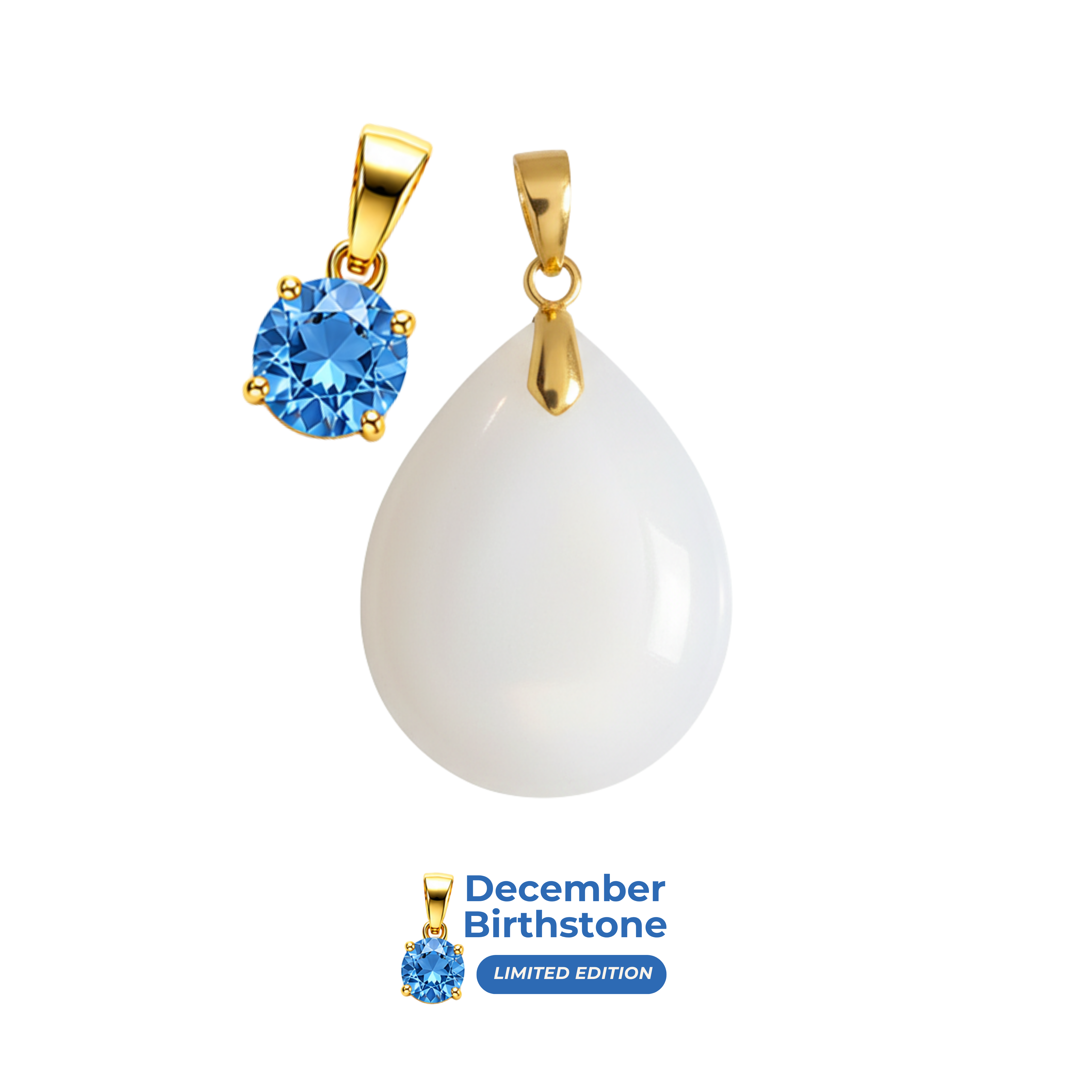 Chubby Mini Drop Birthstone Pendant