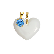 Cœur Rondouillard Supplémentaire avec Pendentif du Mois de Naissance