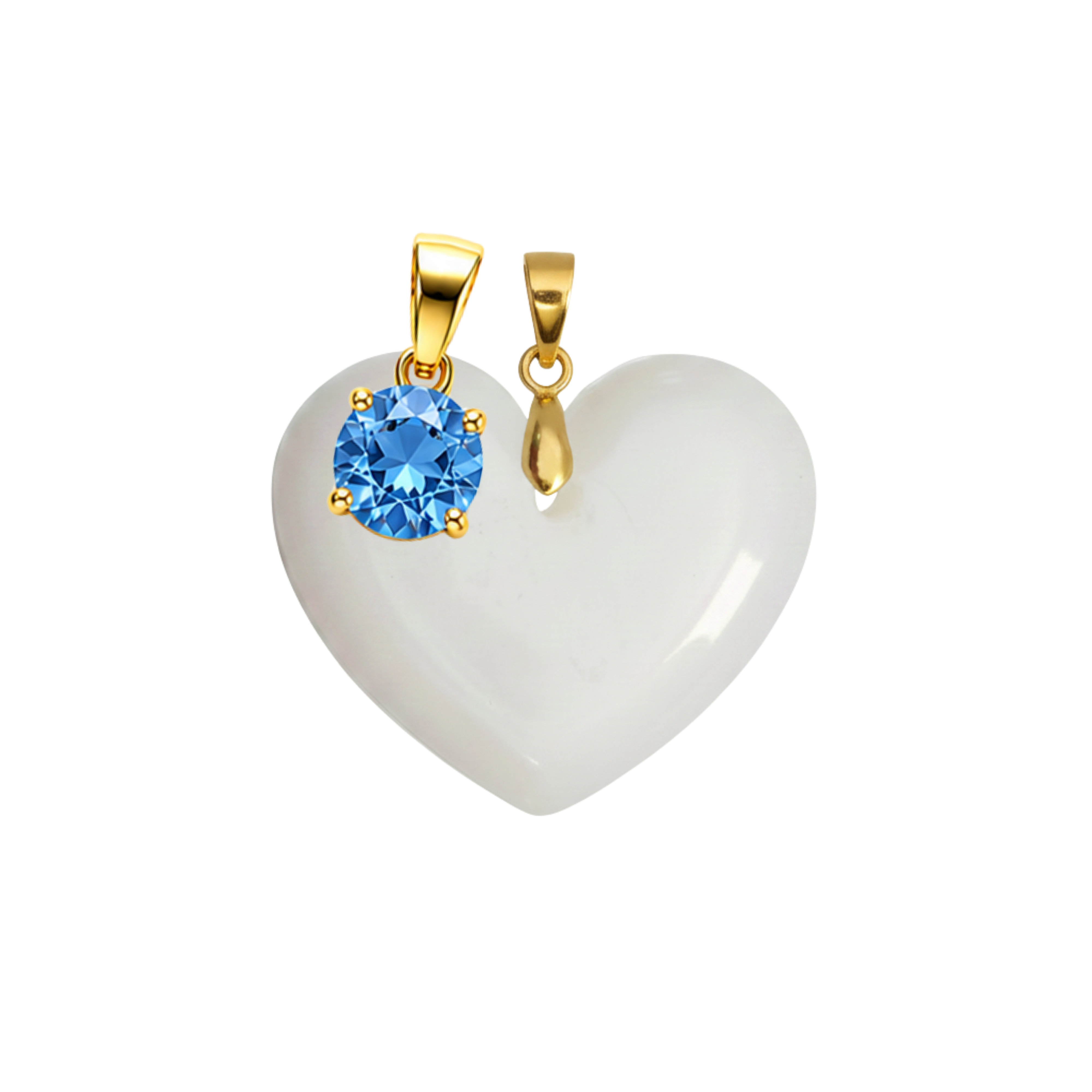 Cœur Rondouillard Supplémentaire avec Pendentif du Mois de Naissance
