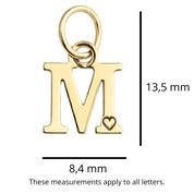 Pendentif de Lettre Plaqué Or