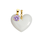 Cœur Rondouillard Supplémentaire avec Pendentif du Mois de Naissance