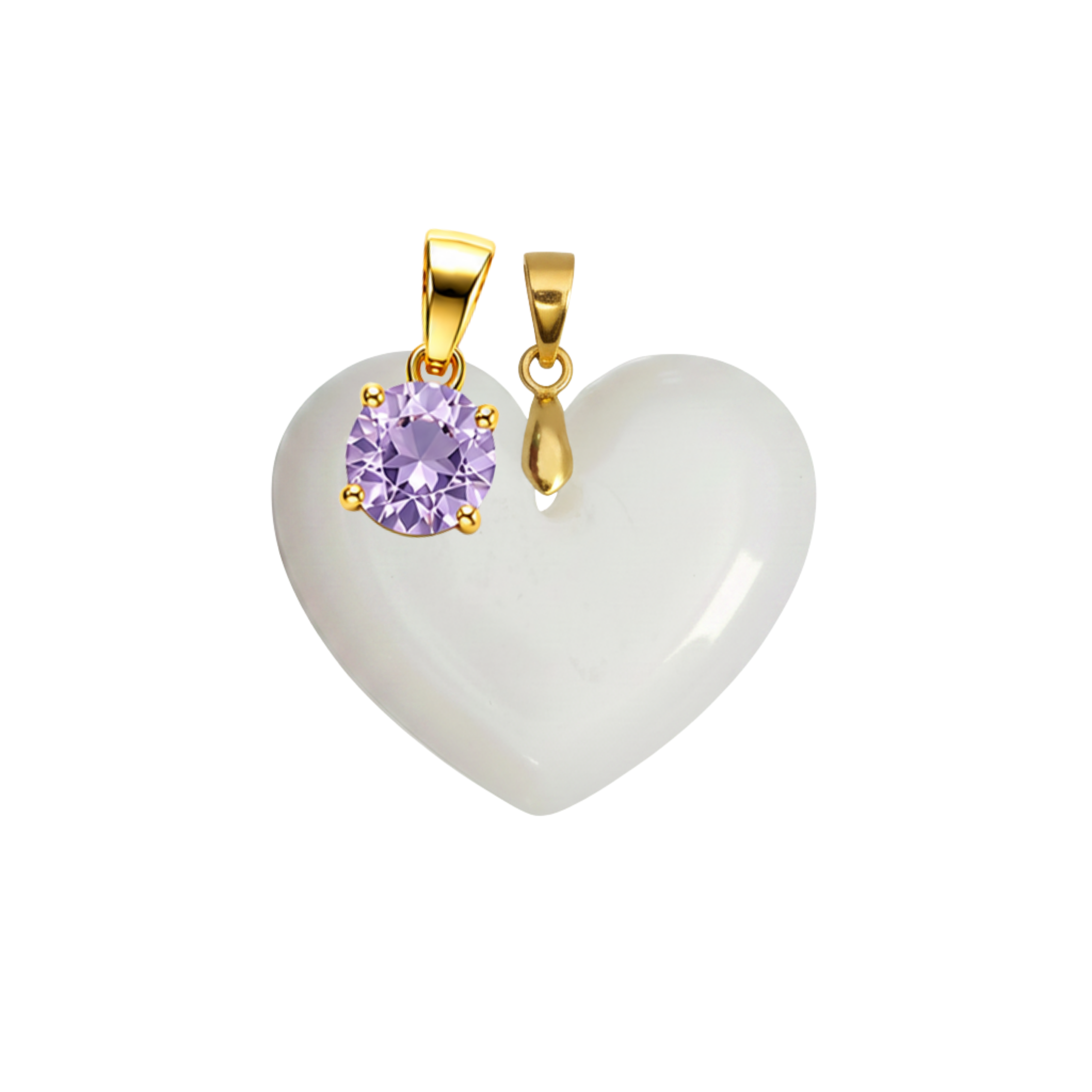 Cœur Rondouillard Supplémentaire avec Pendentif du Mois de Naissance