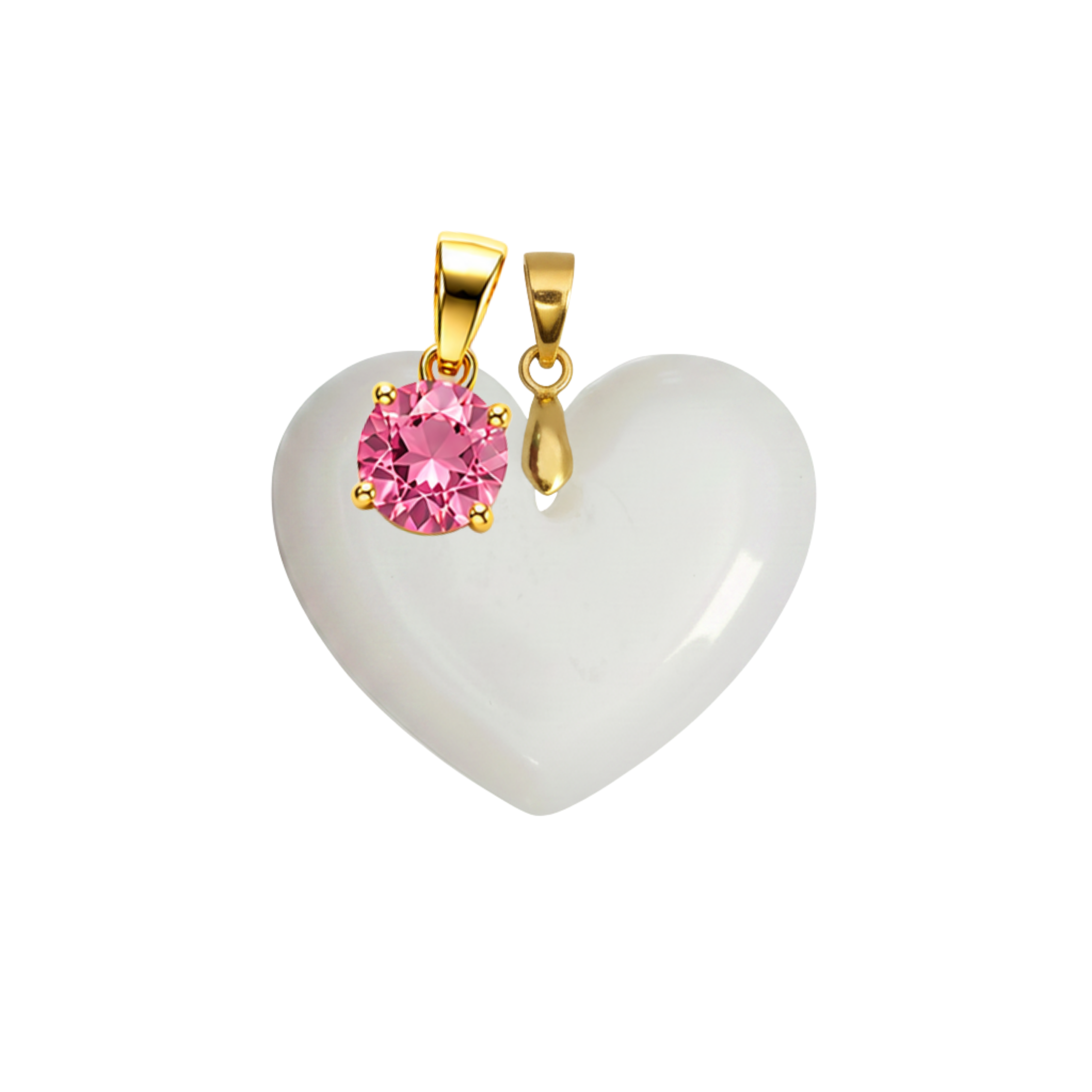 Cœur Rondouillard Supplémentaire avec Pendentif du Mois de Naissance