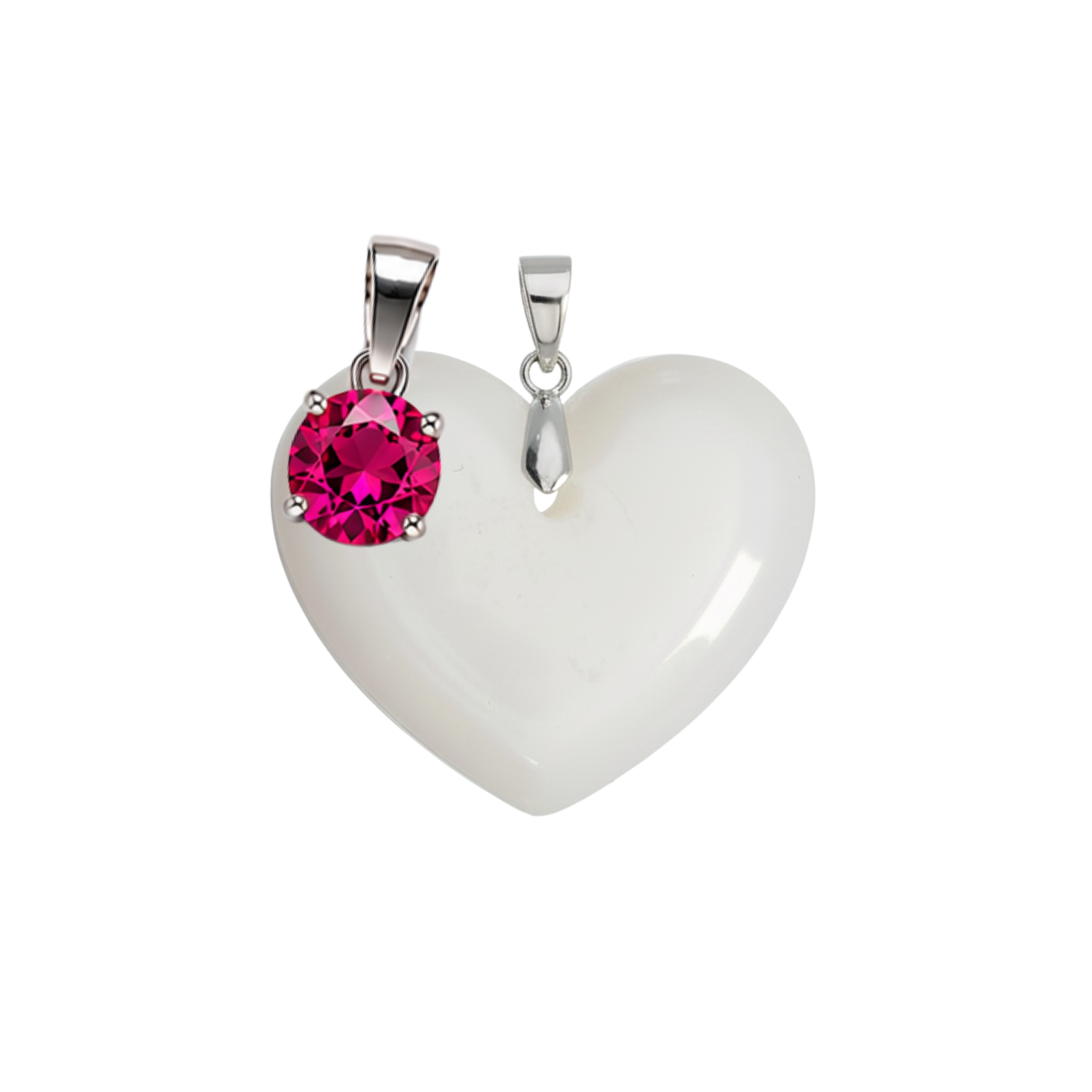 Cœur Rondouillard Supplémentaire avec Pendentif du Mois de Naissance