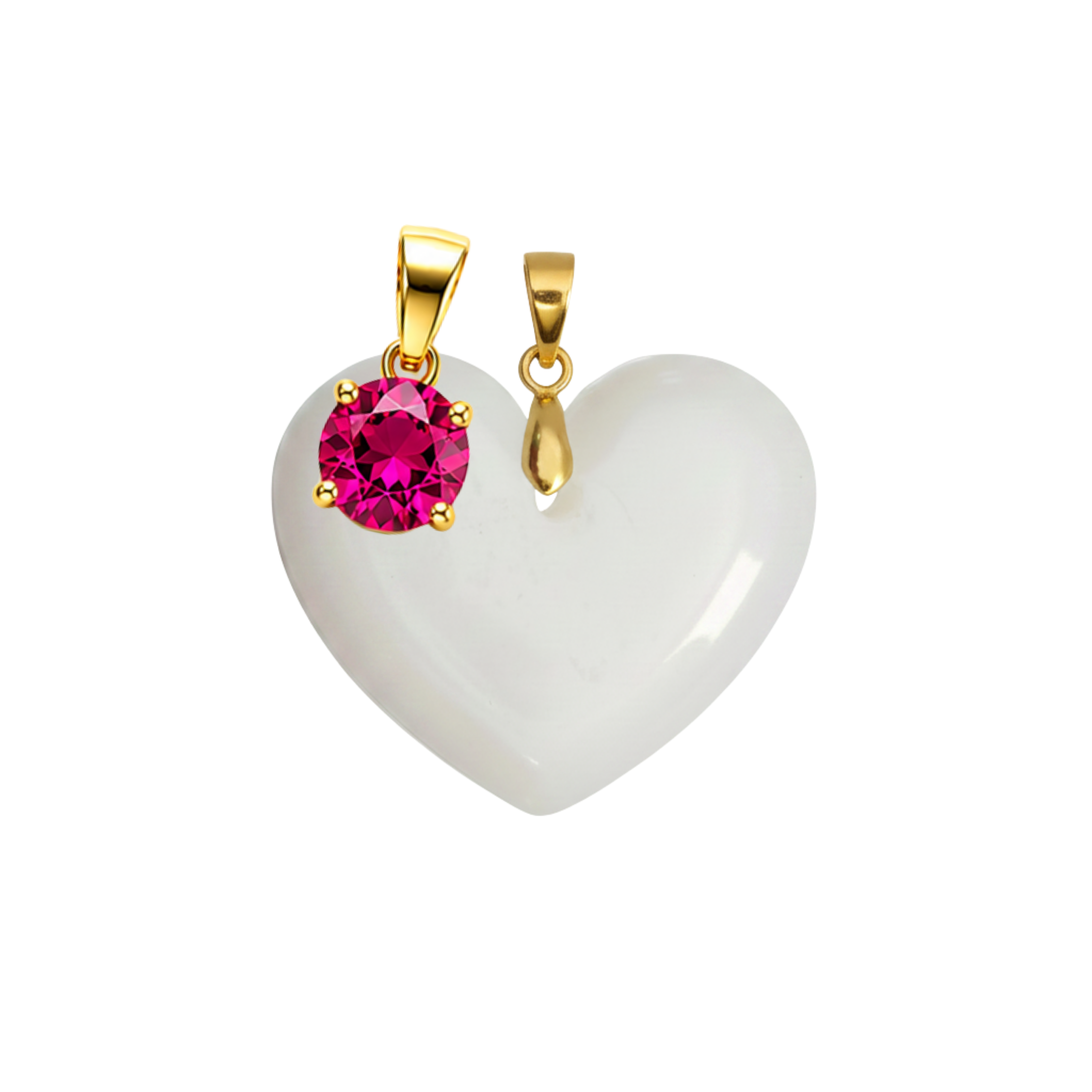 Cœur Rondouillard Supplémentaire avec Pendentif du Mois de Naissance