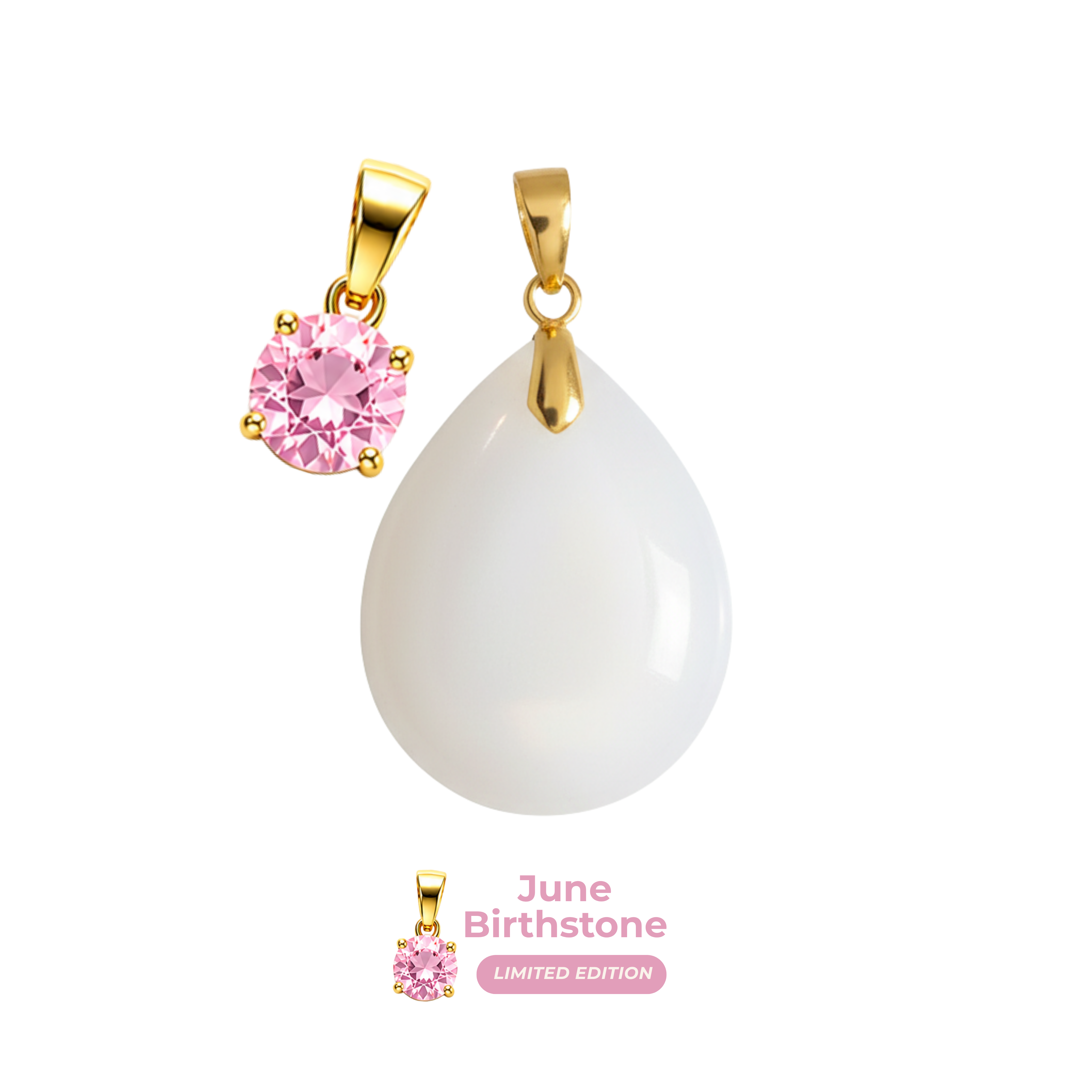 Chubby Mini Drop Birthstone Pendant