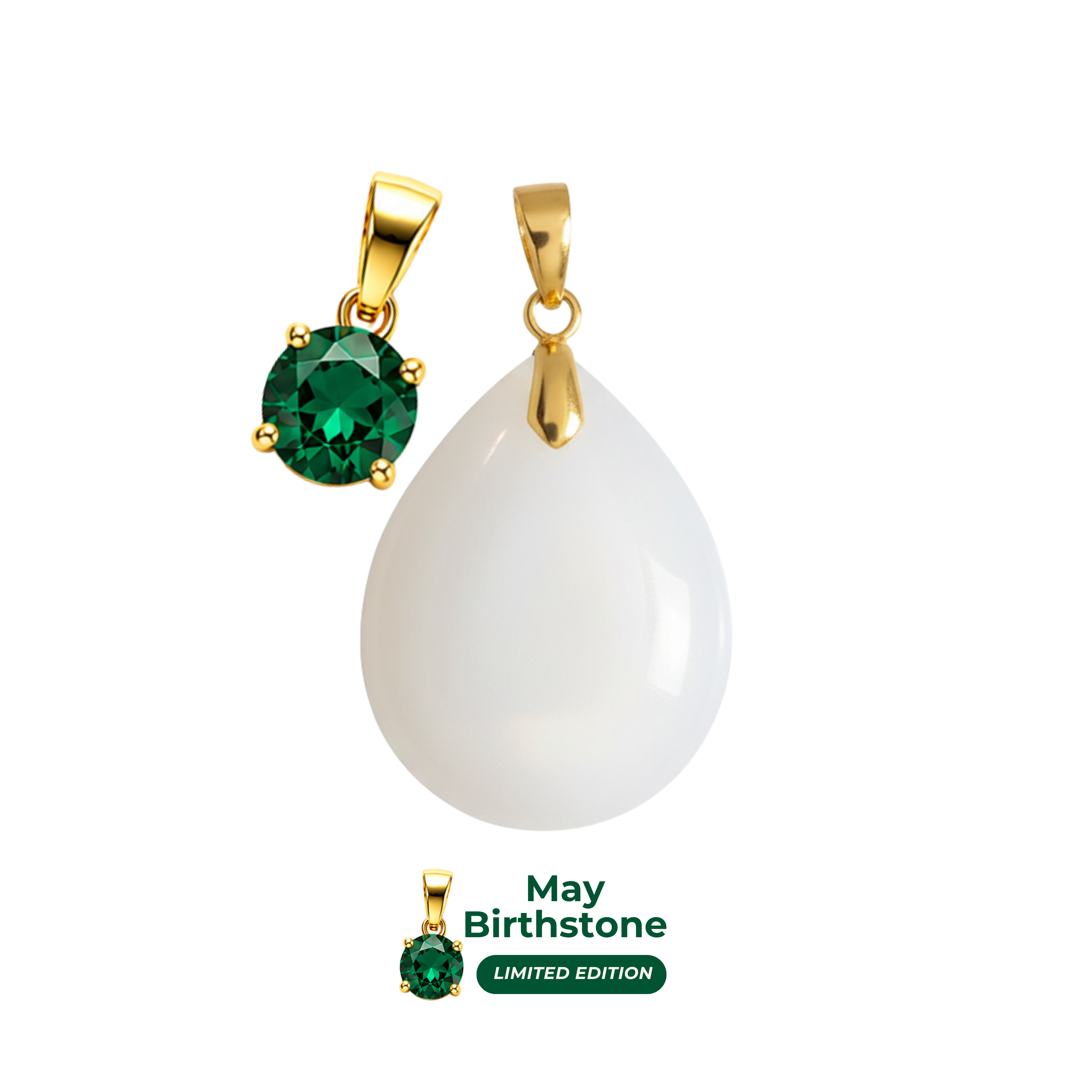 Chubby Mini Drop Birthstone Pendant