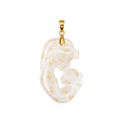 Mother and Baby with Gold Leaf