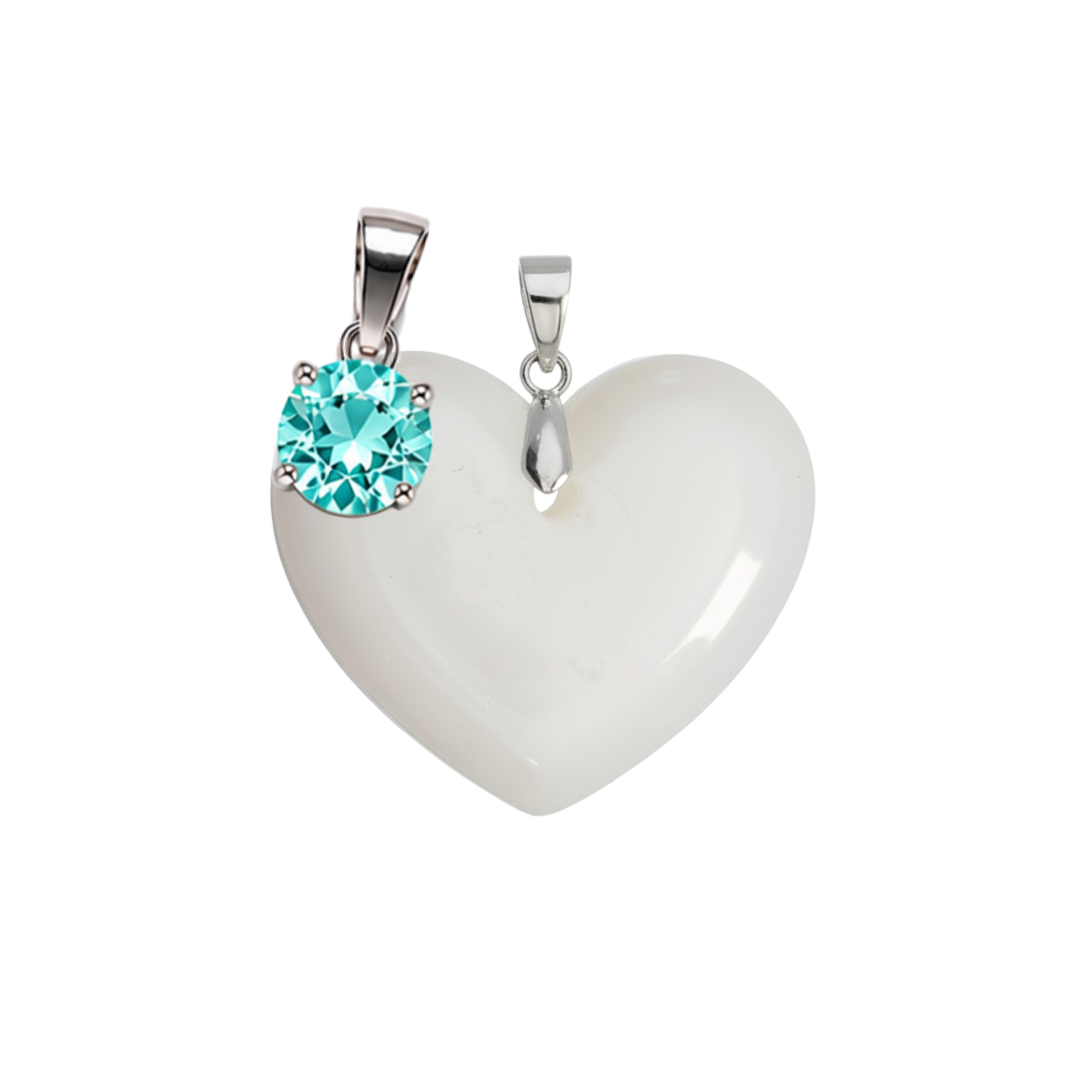 Cœur Rondouillard Supplémentaire avec Pendentif du Mois de Naissance