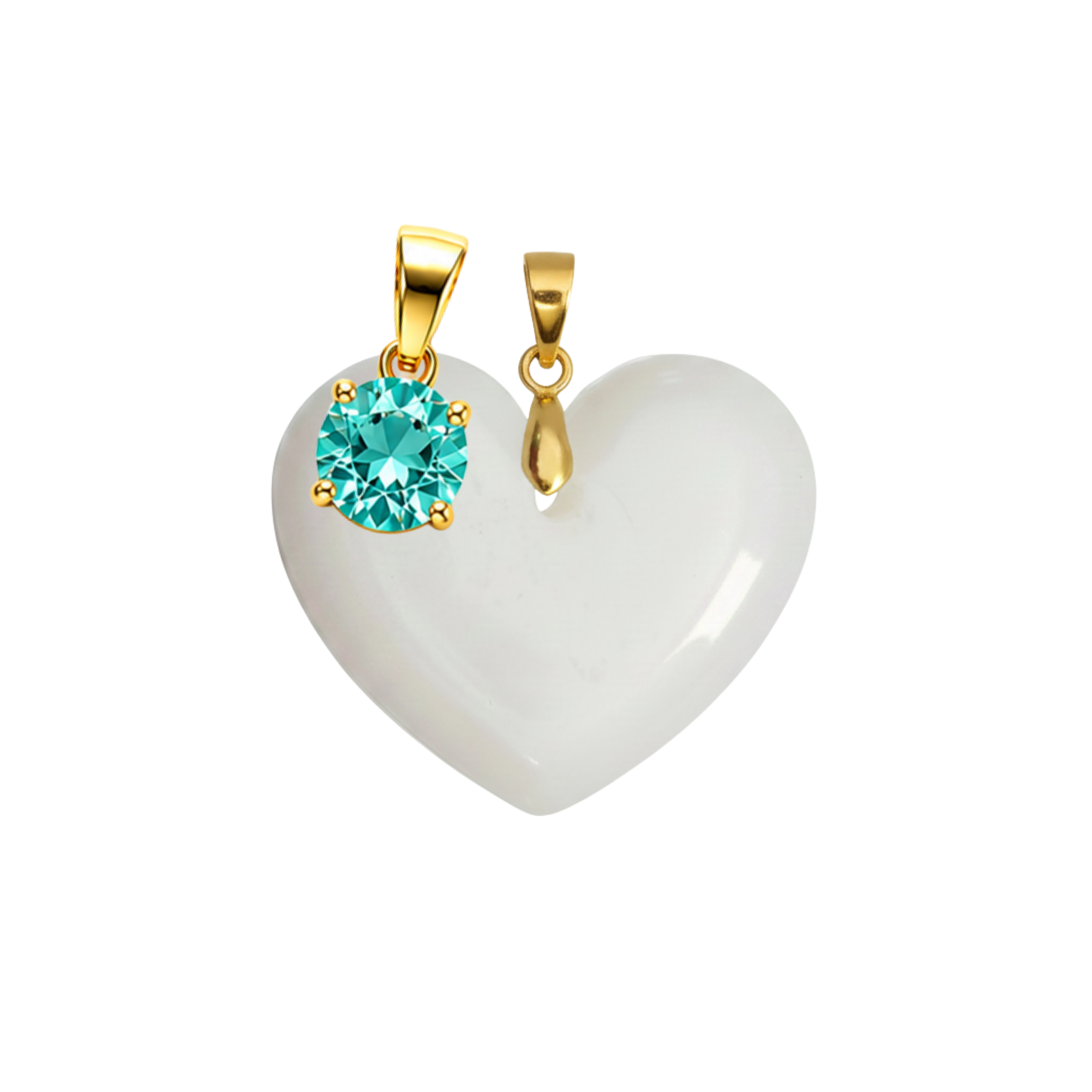 Cœur Rondouillard Supplémentaire avec Pendentif du Mois de Naissance