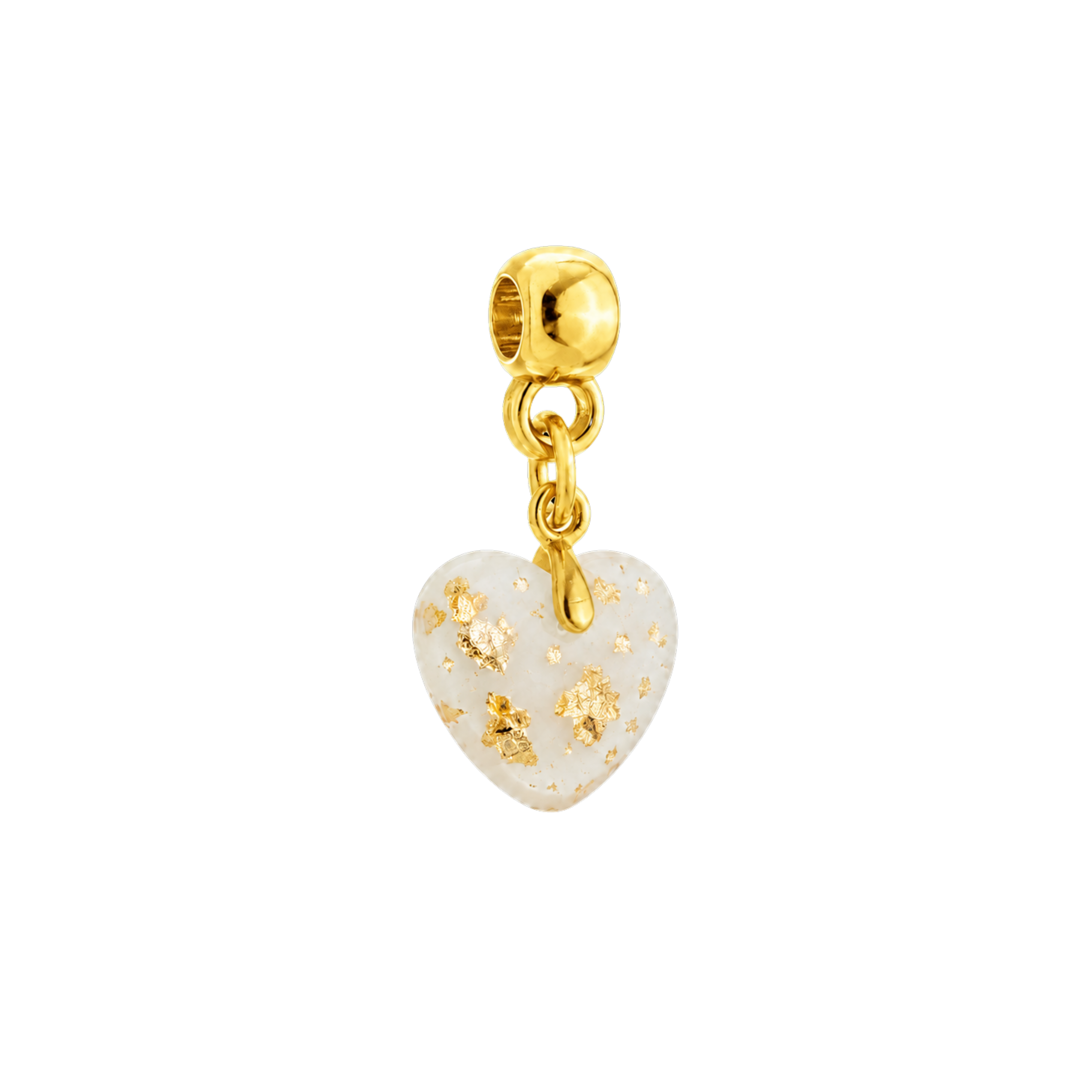 Mini Chubby Heart with Gold Leaf