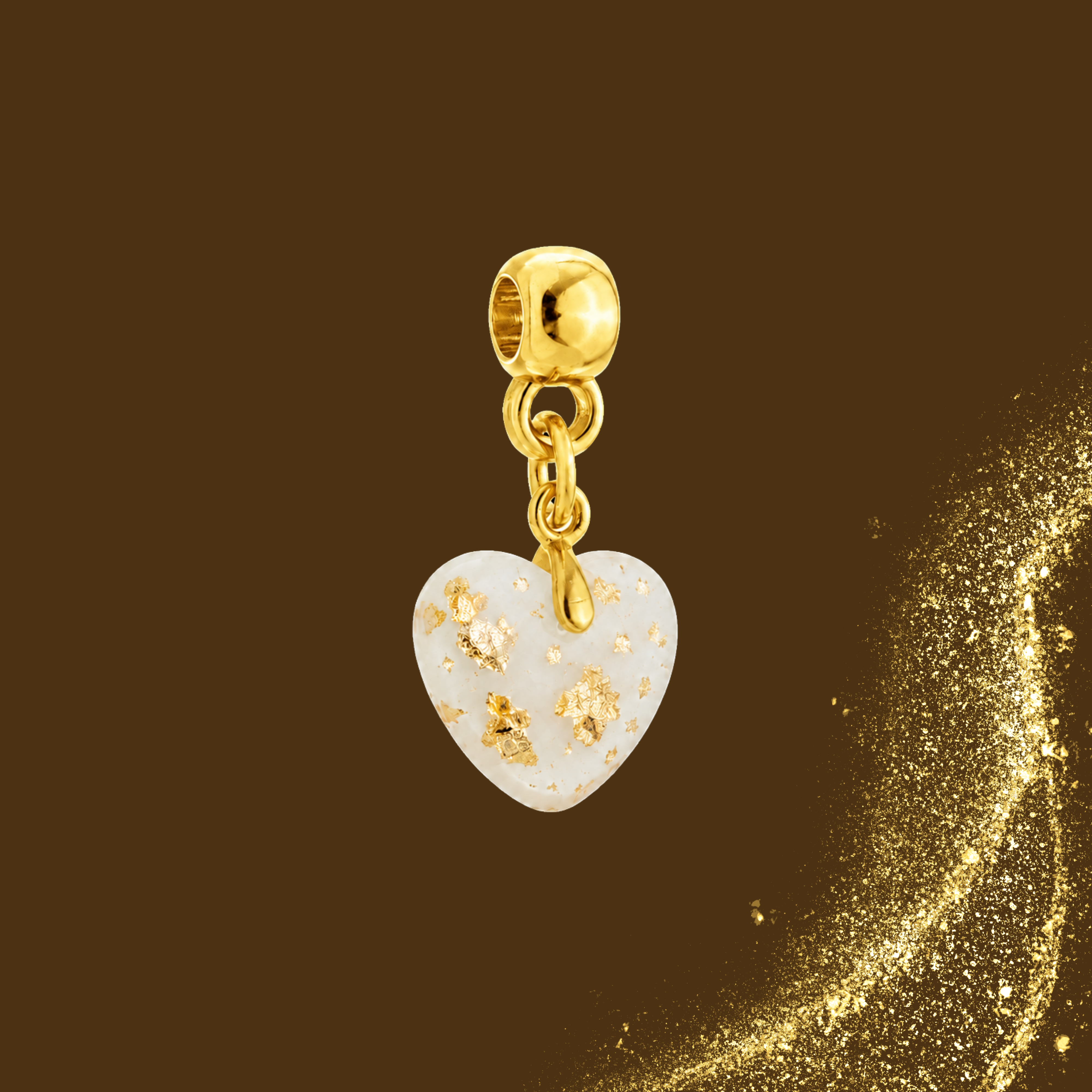 Charm Adicional con Hojas Doradas