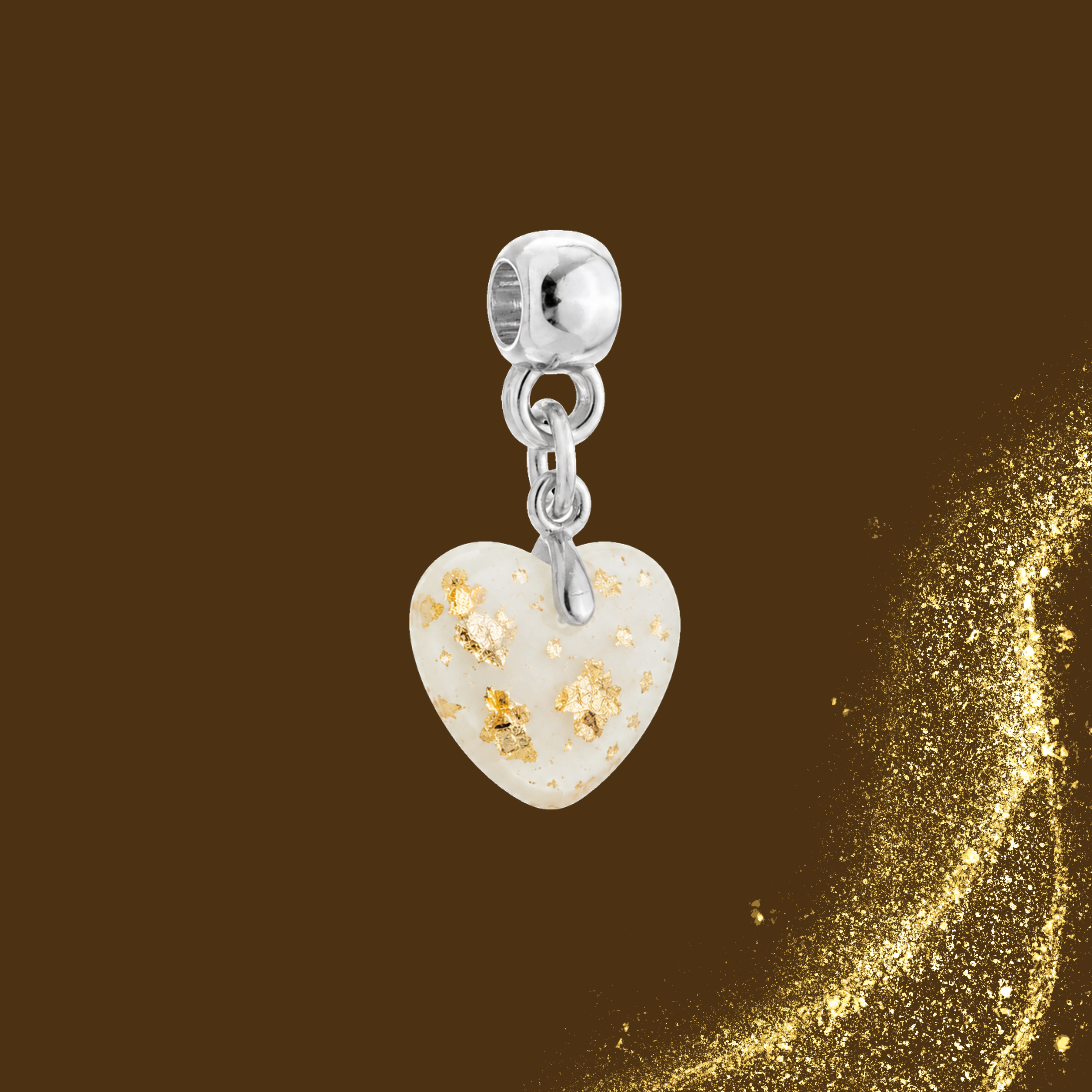 Charm Adicional con Hojas Doradas
