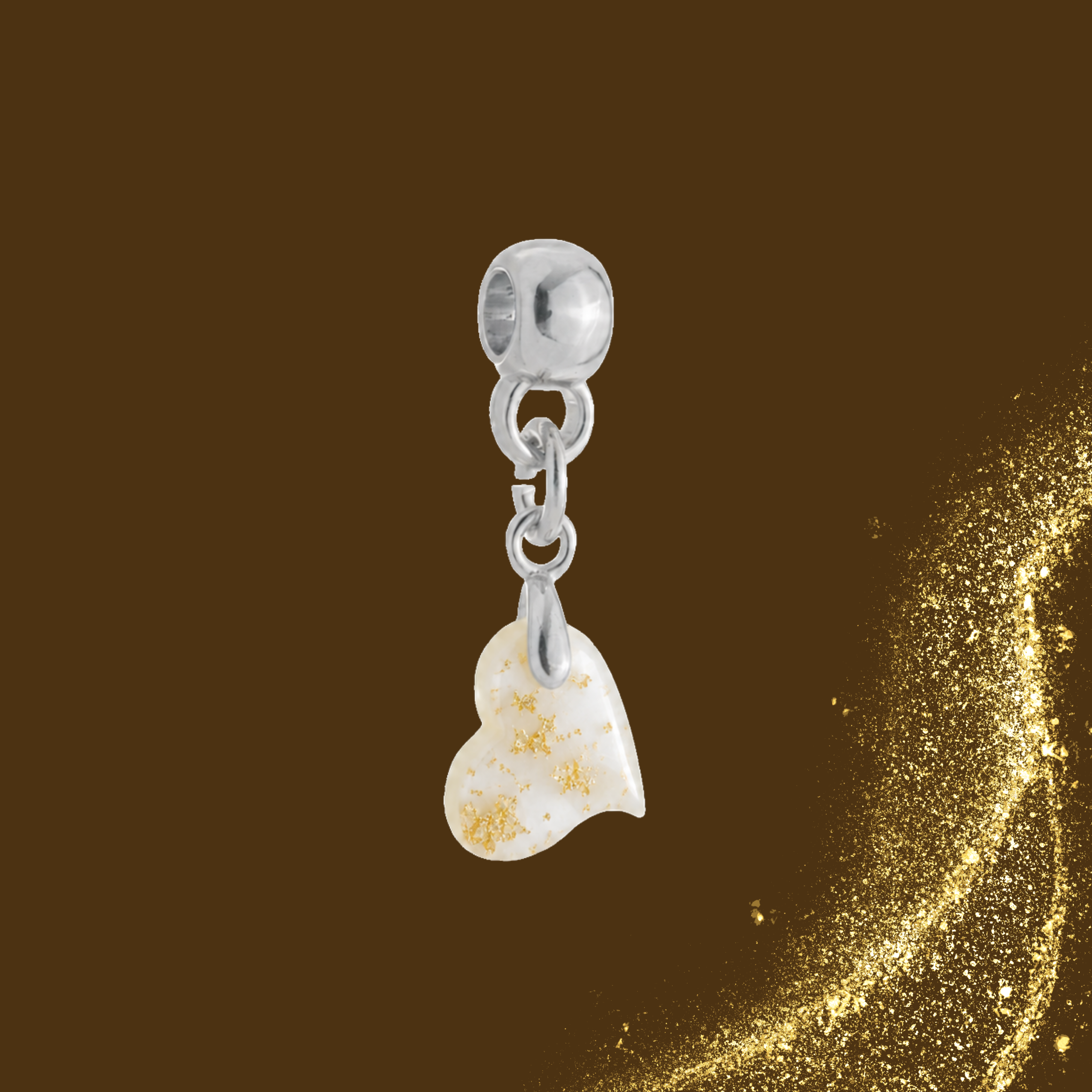 Charm Adicional con Hojas Doradas