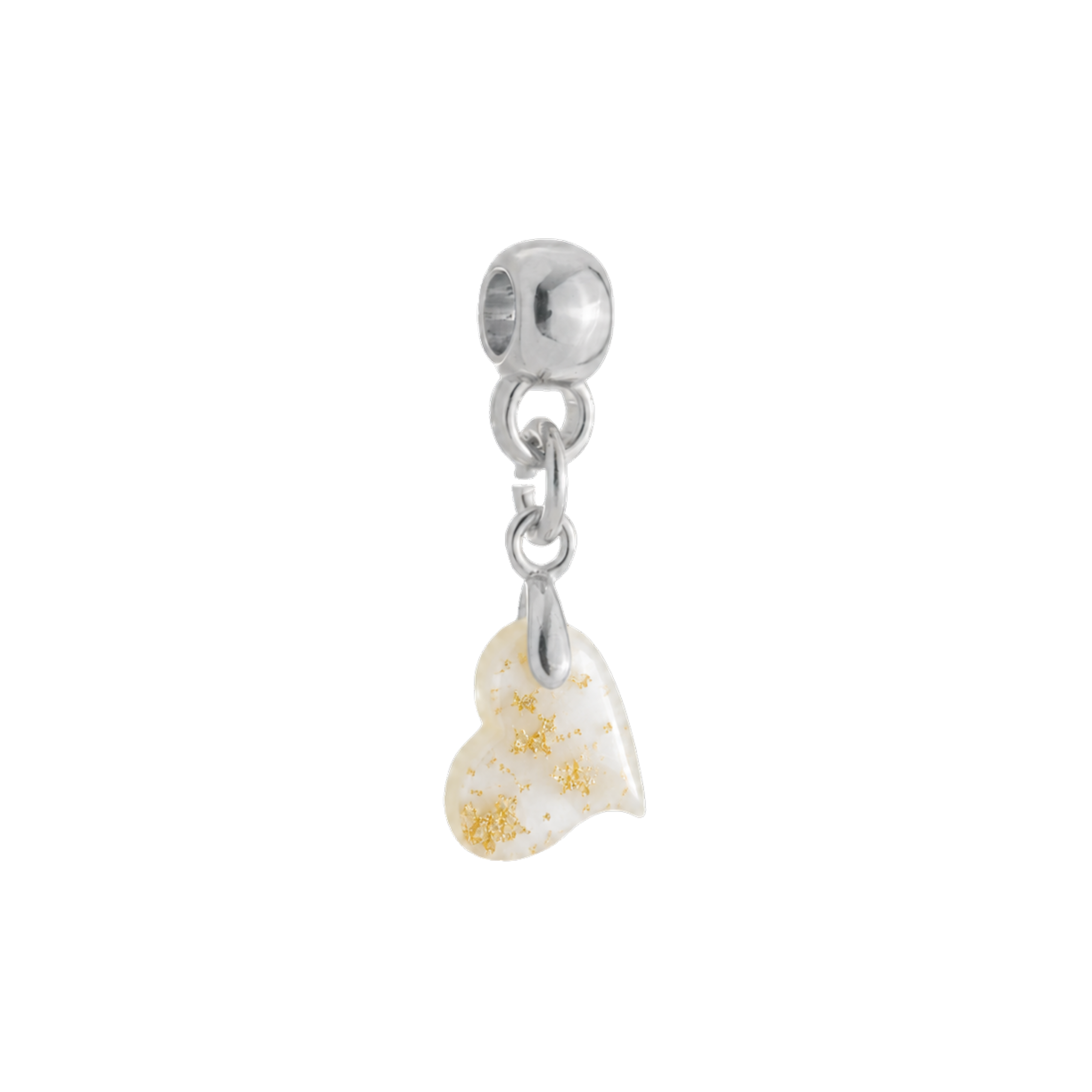 Mini Twisted Heart with Gold Leaf