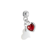 Mini Cœur Torsadé avec Cœur Rubis