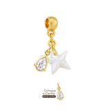 Mini Estrela com Gota Zircônia