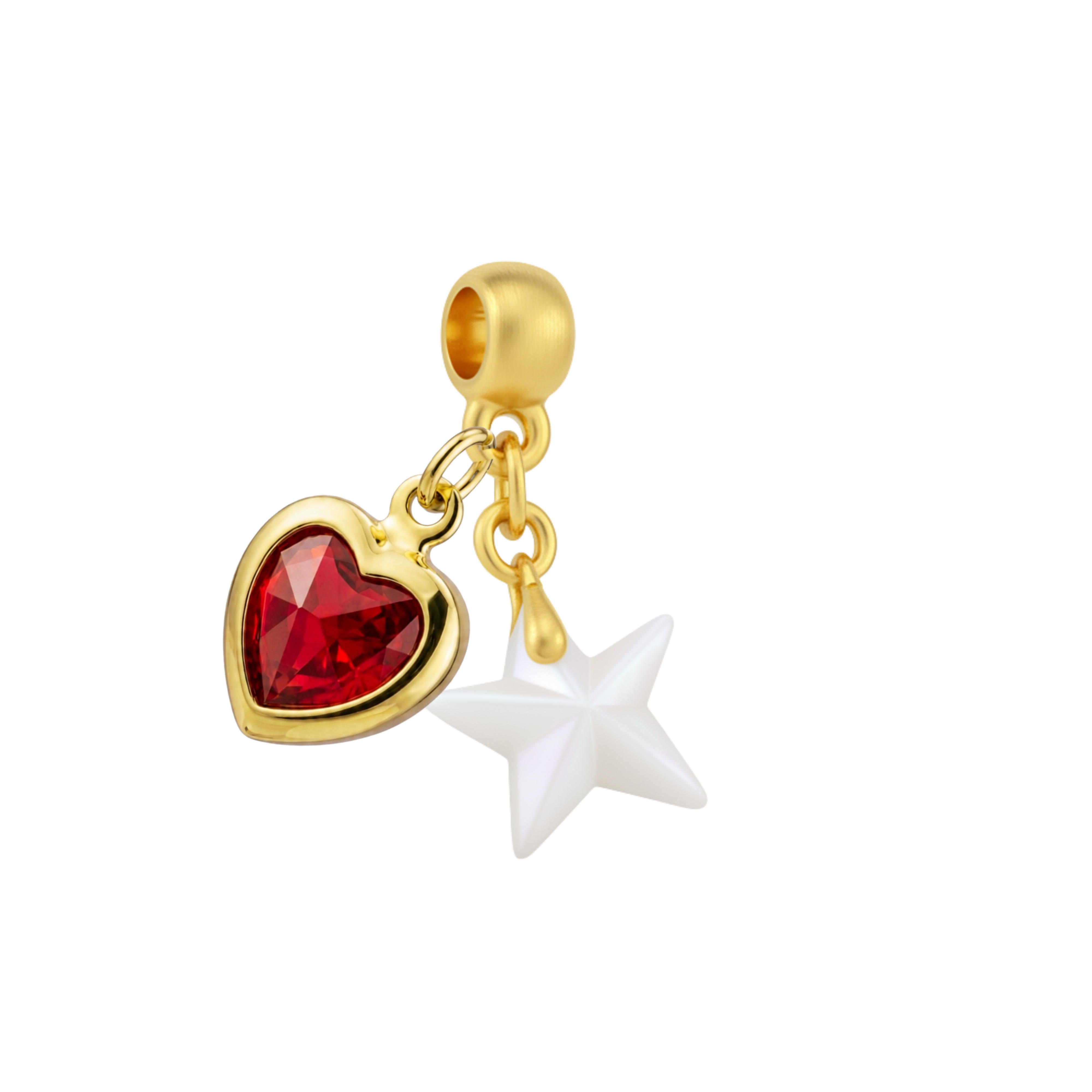 Mini Estrela com Coração Rubi