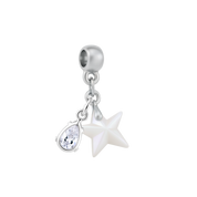 Mini Estrella con Gota de Circonita