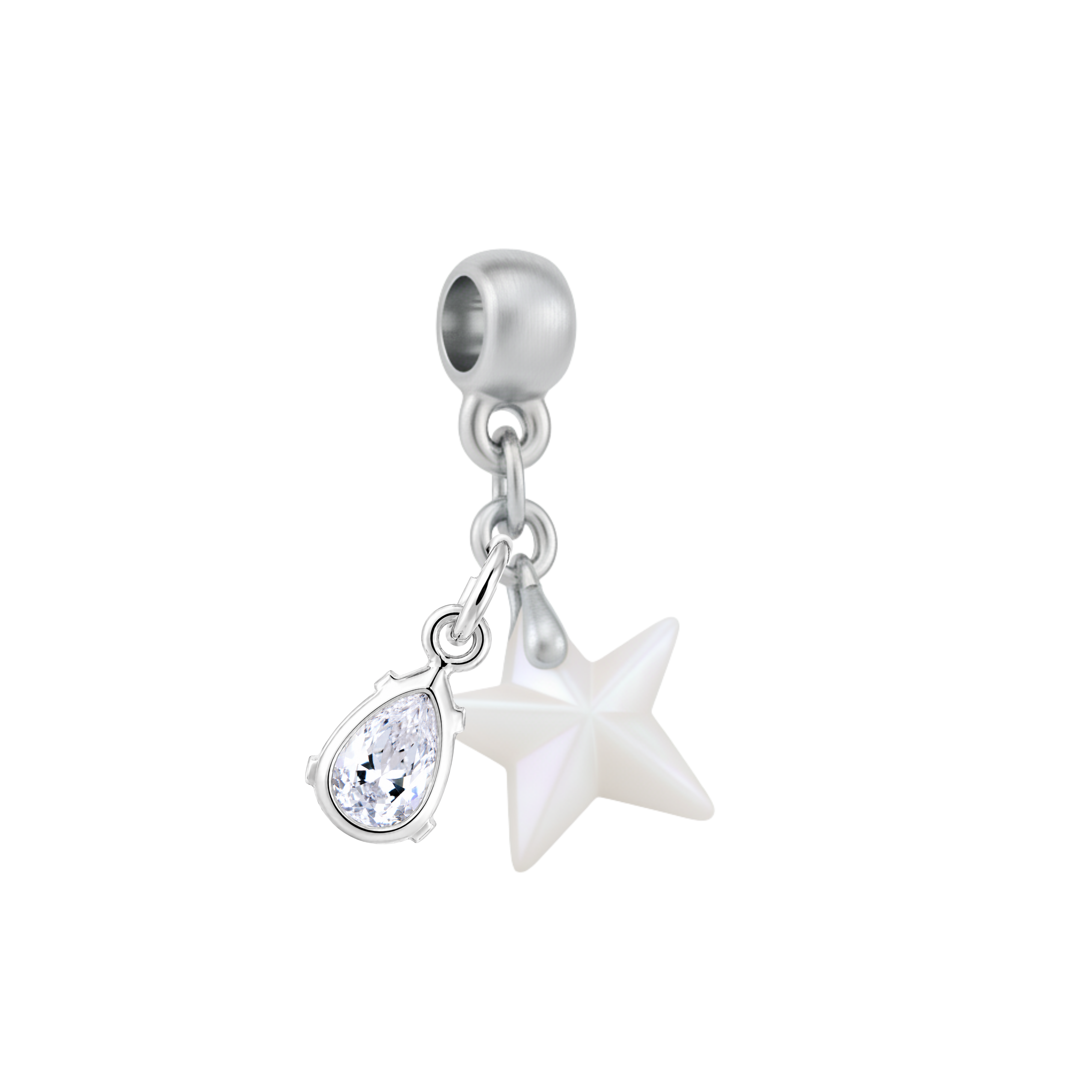 Mini Estrella con Gota de Circonita