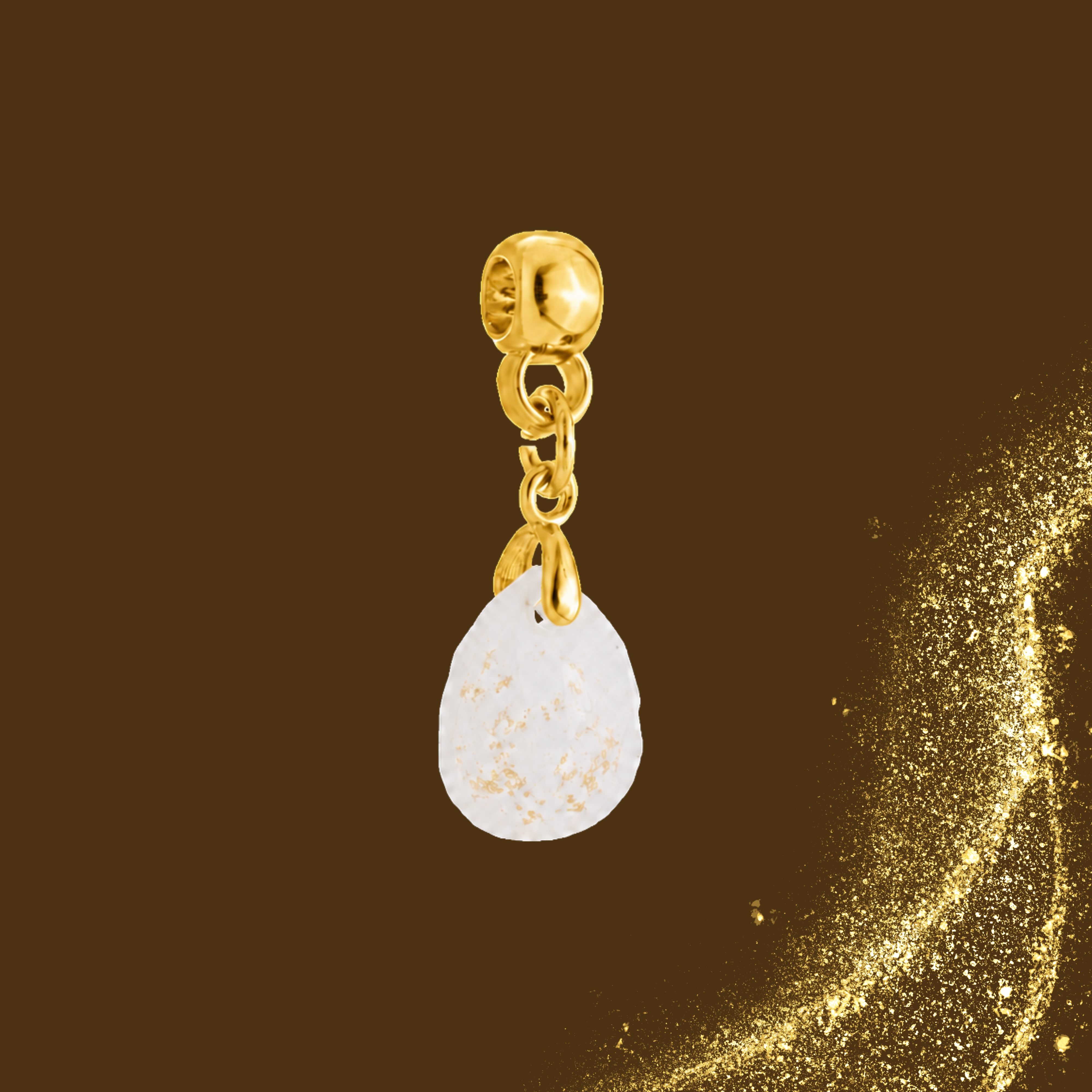 Charm Adicional con Hojas Doradas
