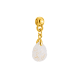 Mini Diamond Drop with Gold Leaf