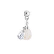 Mini Diamond Drop Gold Leaf with Zirconia Drop