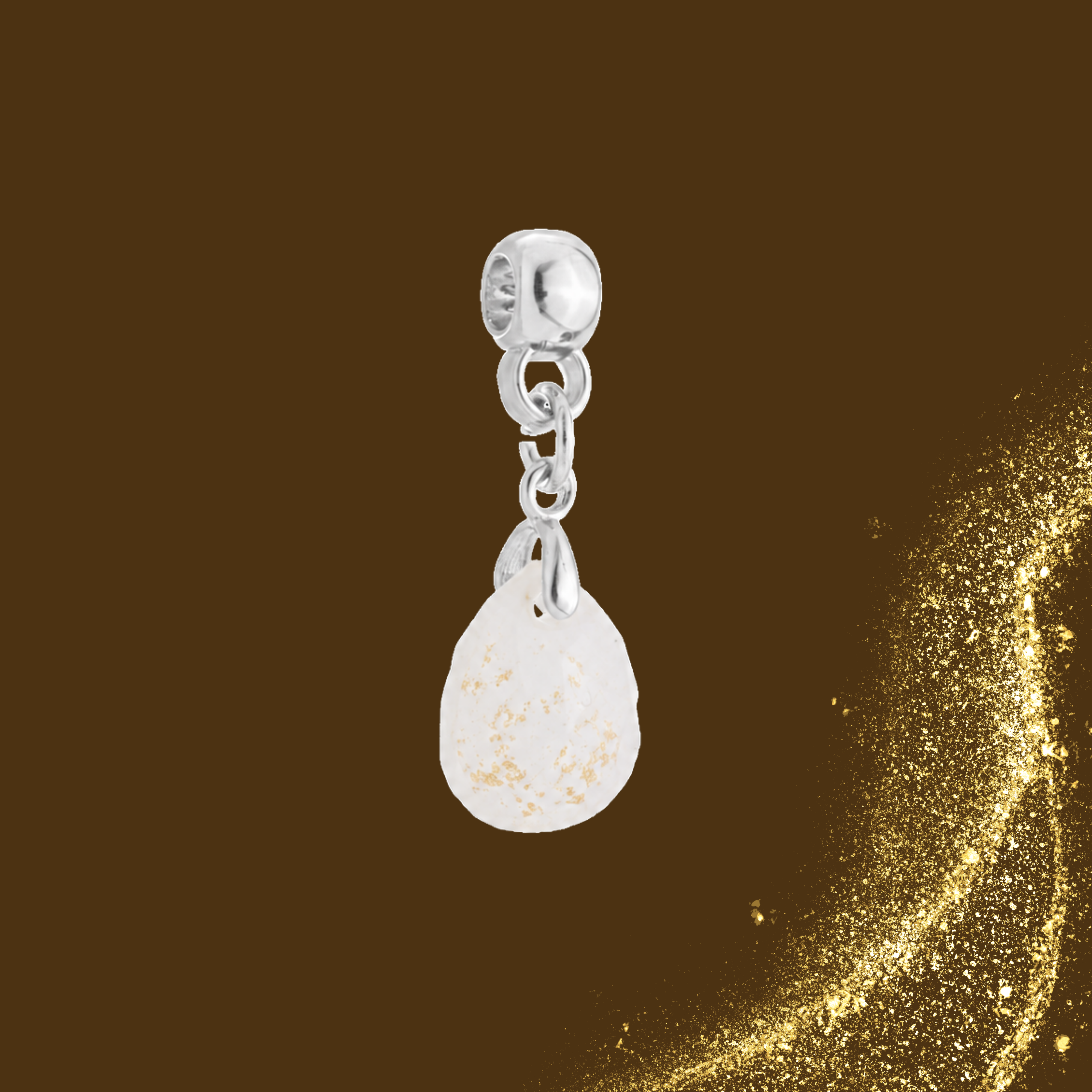 Charm Adicional con Hojas Doradas