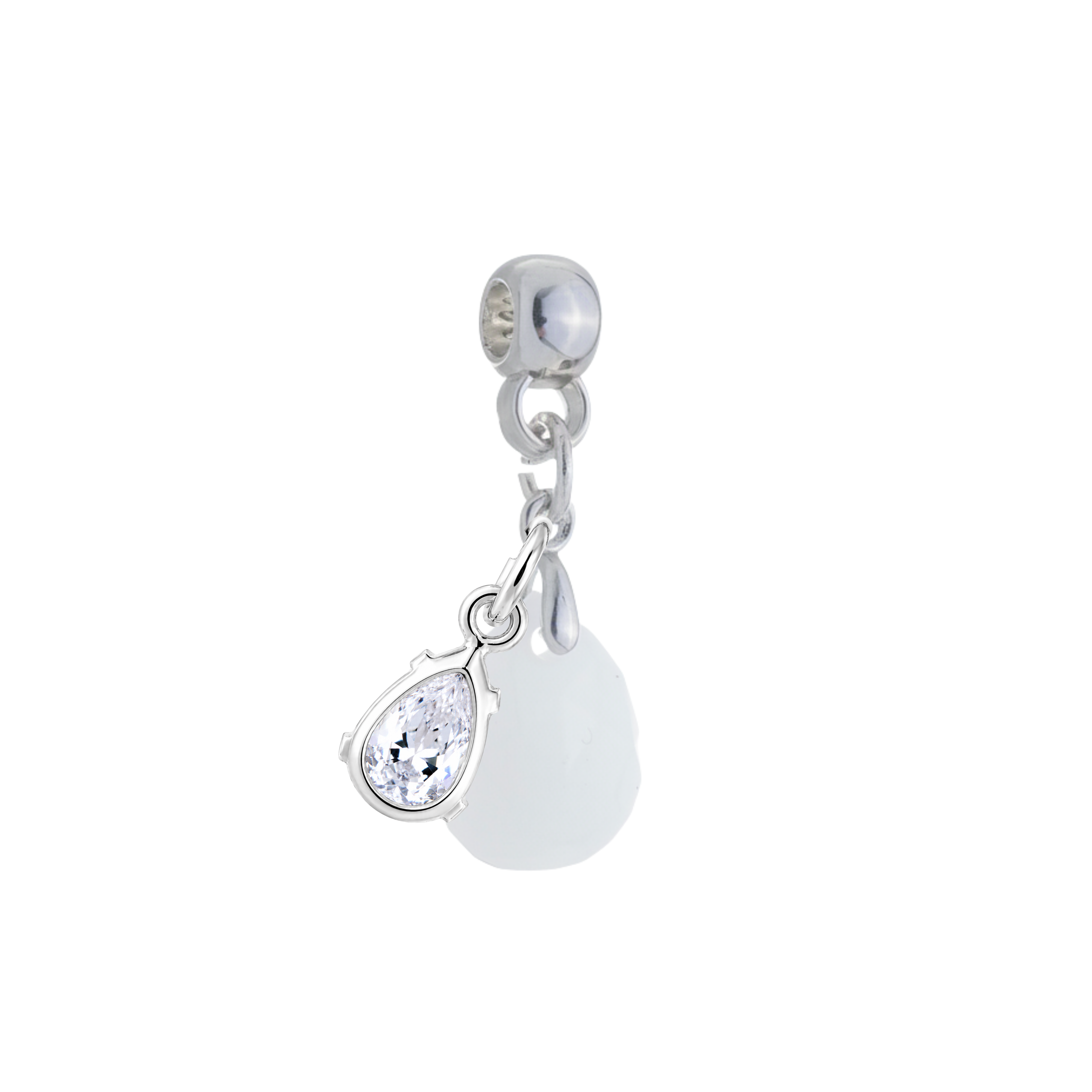 Mini Gota Lapidada con Gota de Circonita