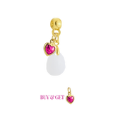 Mini Gota Lapidada Corazón de Mamá