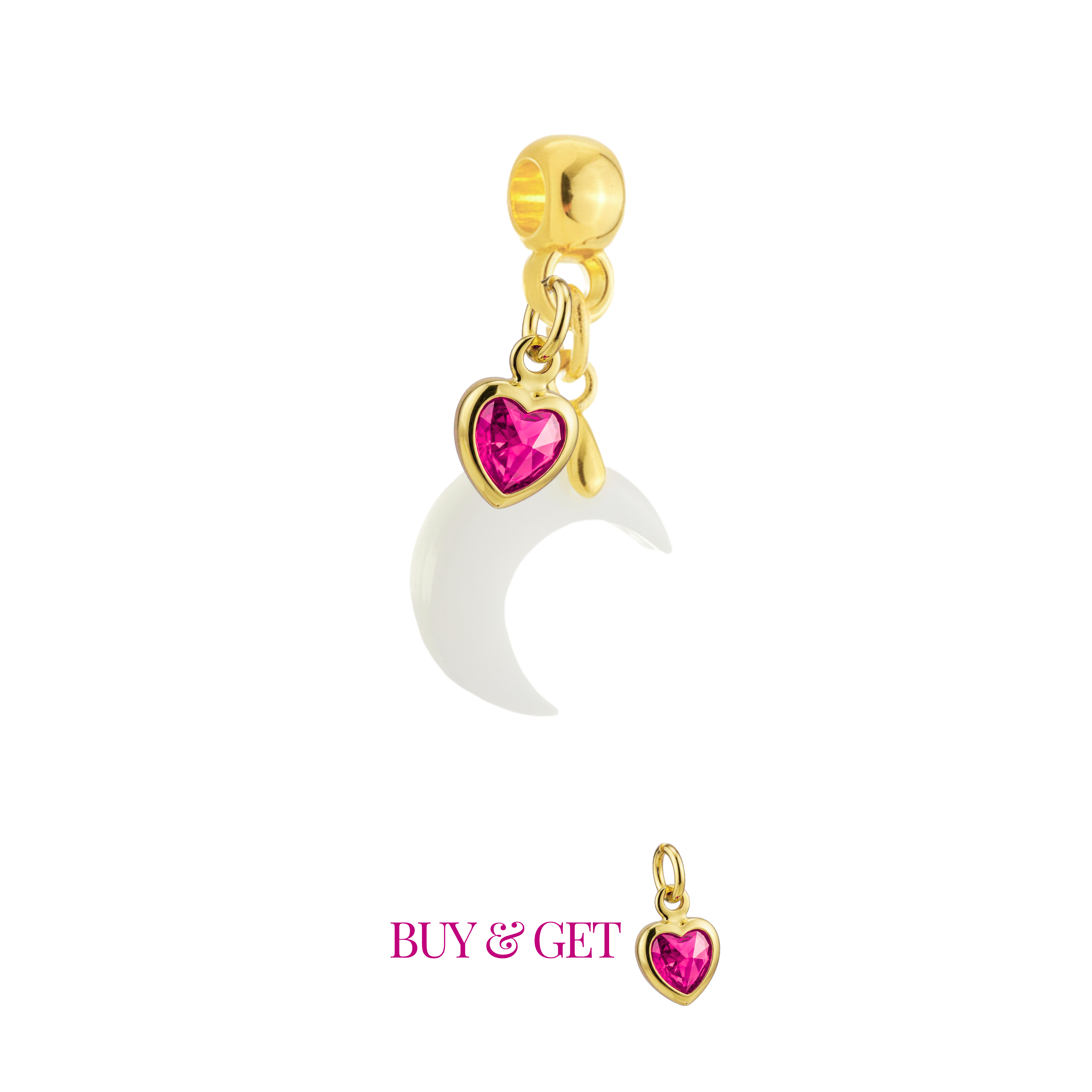 Mini Lua com Coração de Mãe