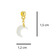 Mini Lune avec Cœur Rubis