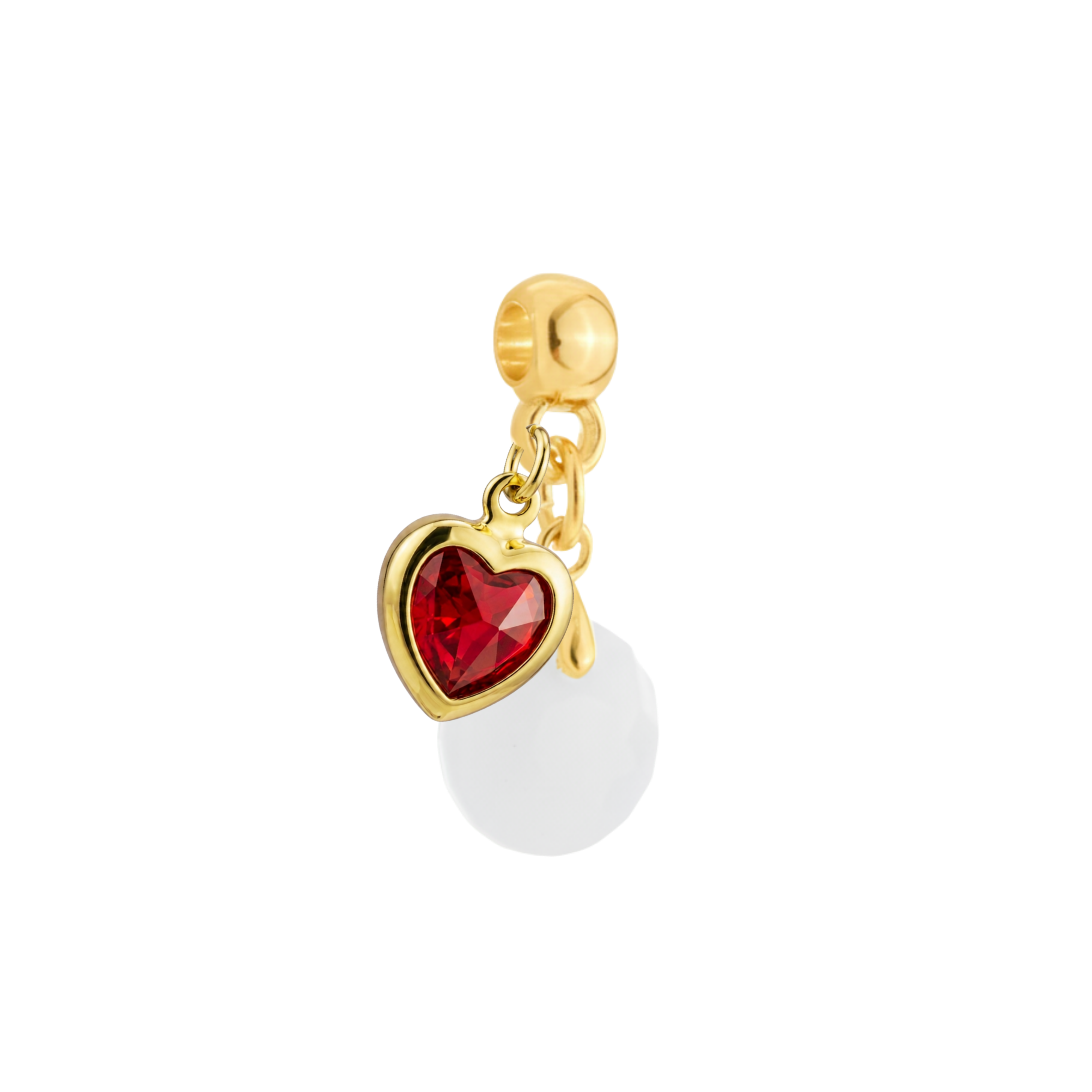Mini Cercle Texturé avec Cœur Rubis