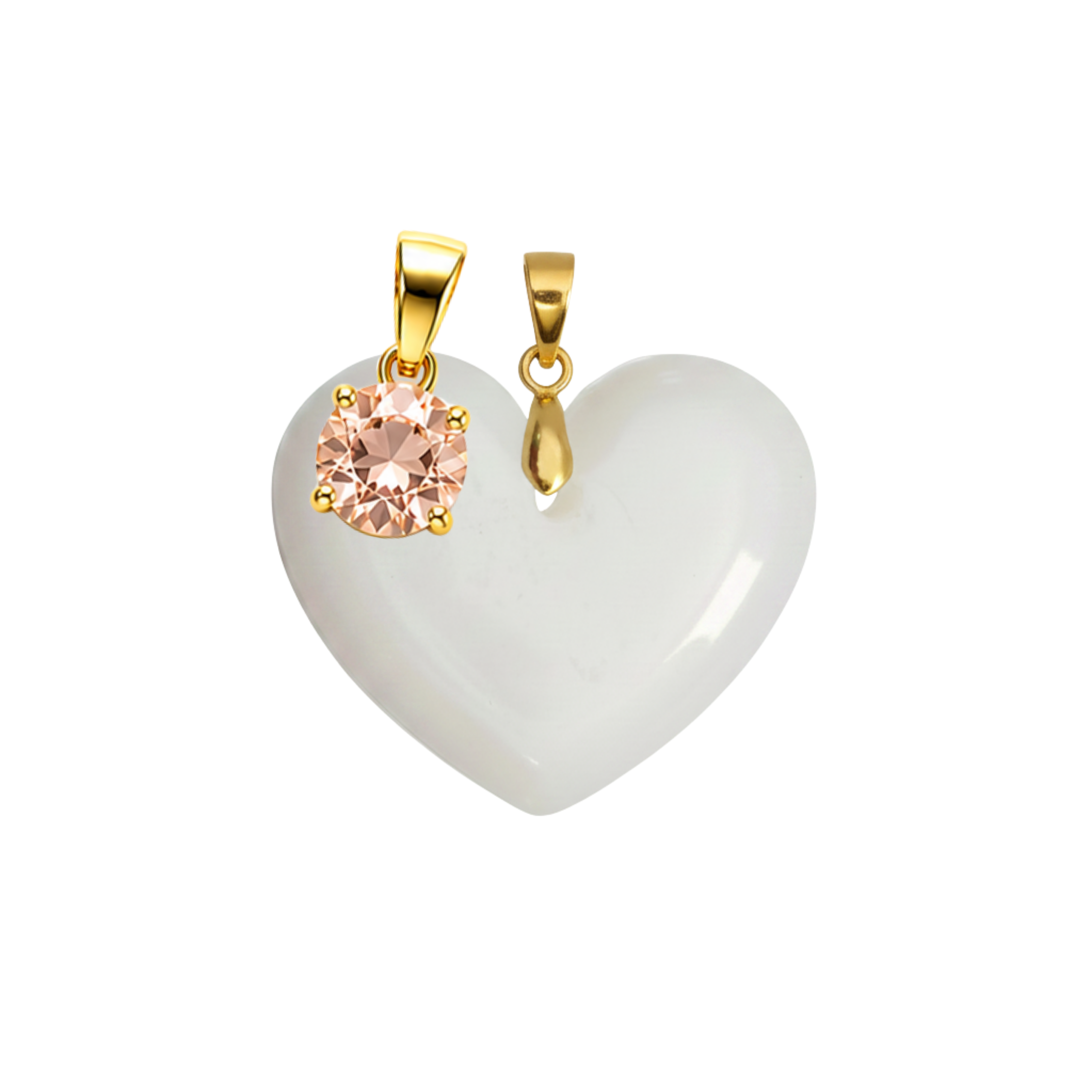 Cœur Rondouillard Supplémentaire avec Pendentif du Mois de Naissance