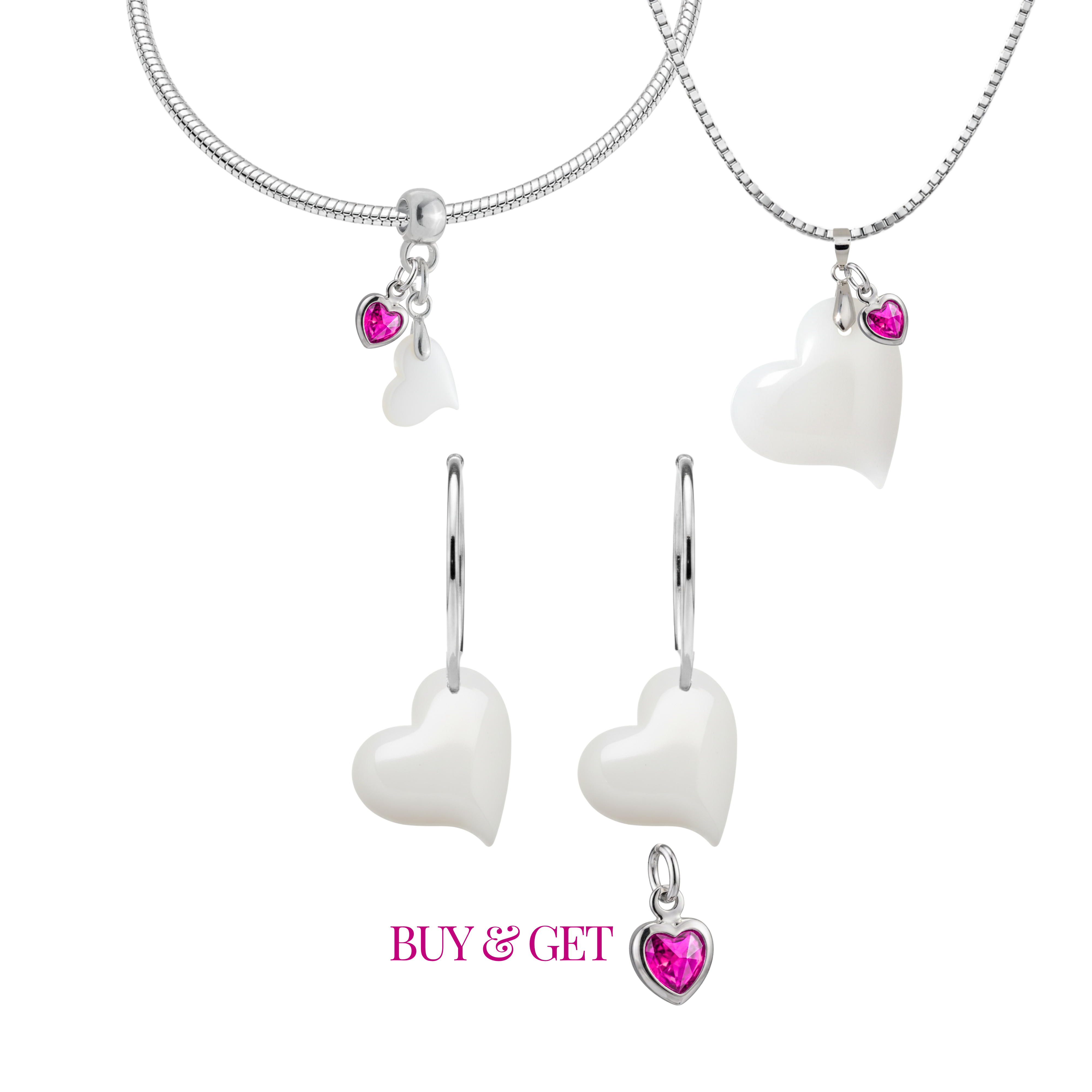 Corazón Torcido con Gota de Circonita